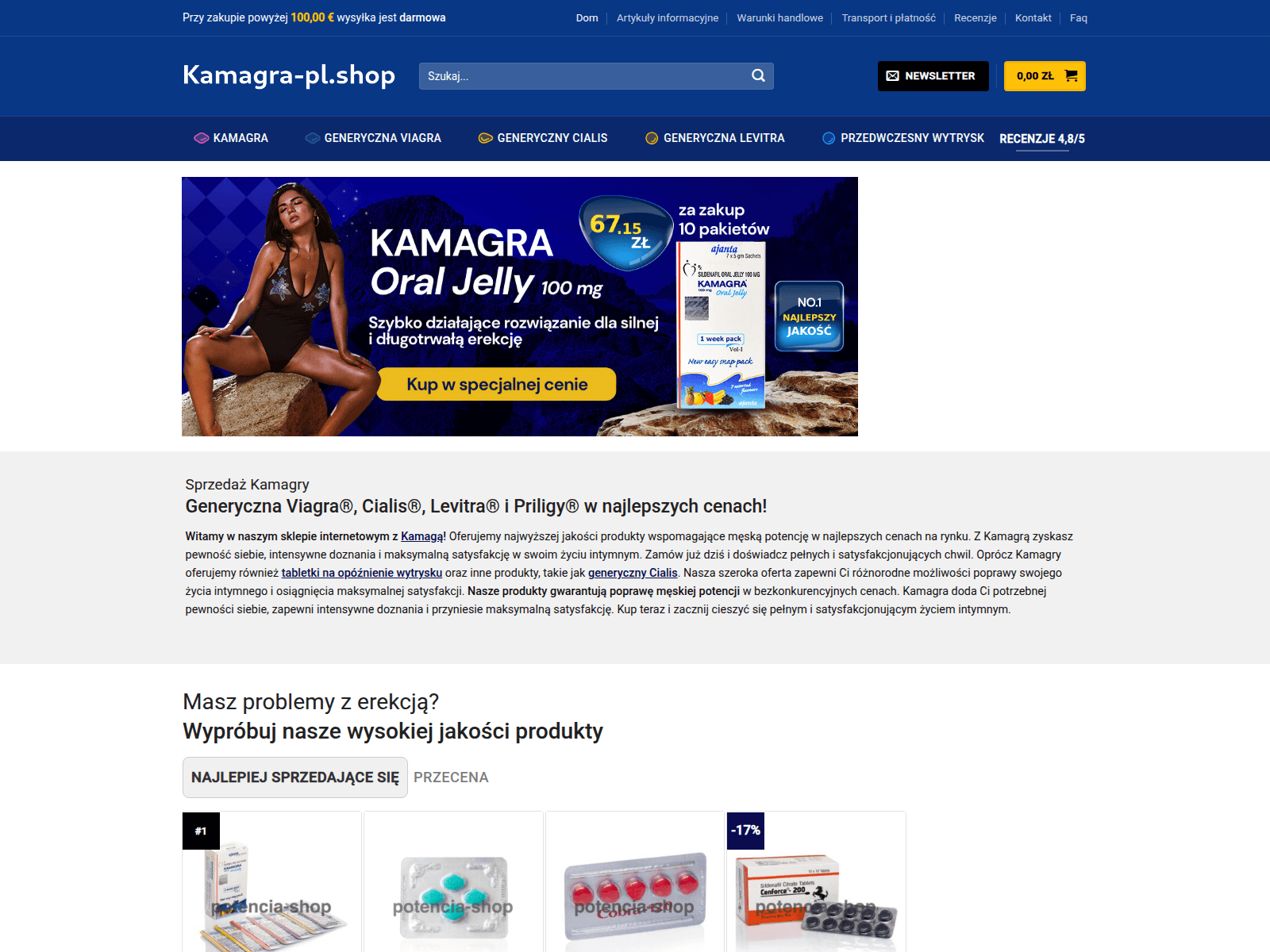 Screenshot of kamagra-pl.com