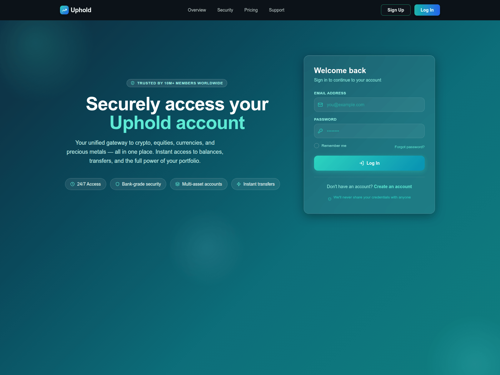 Screenshot of upheld-us.dream.space