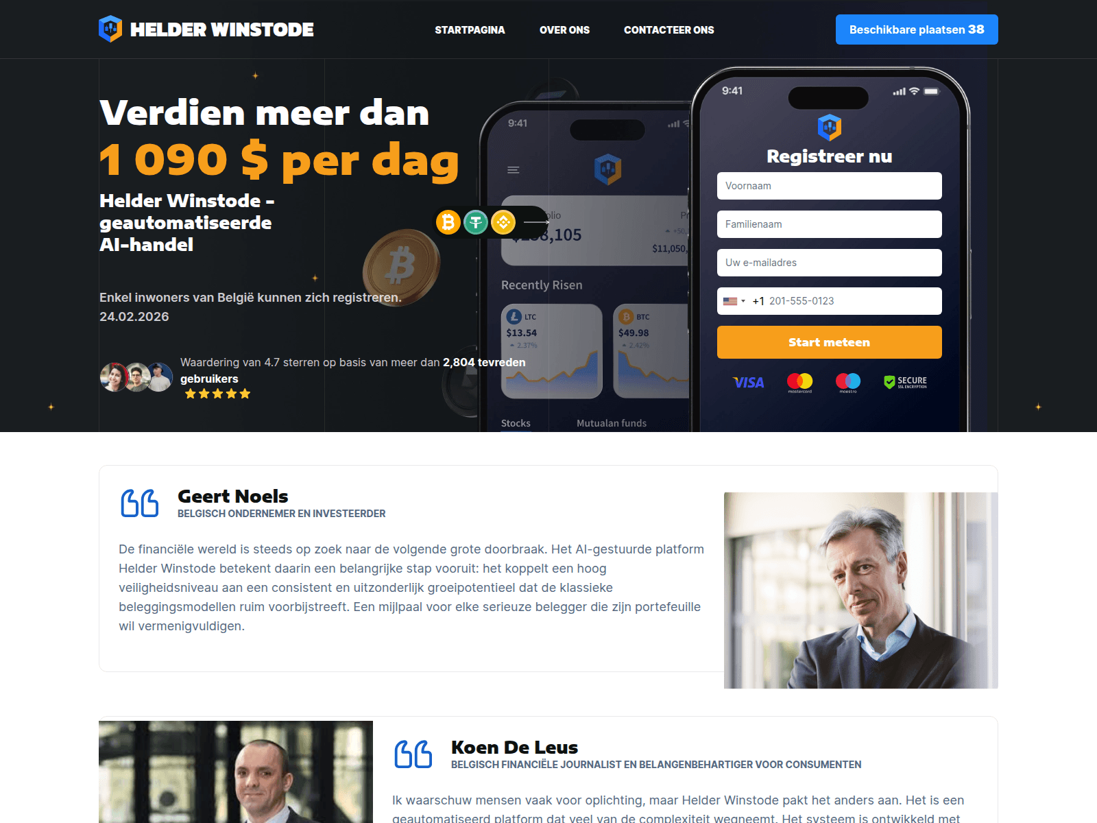 Screenshot of helder-winstode.com