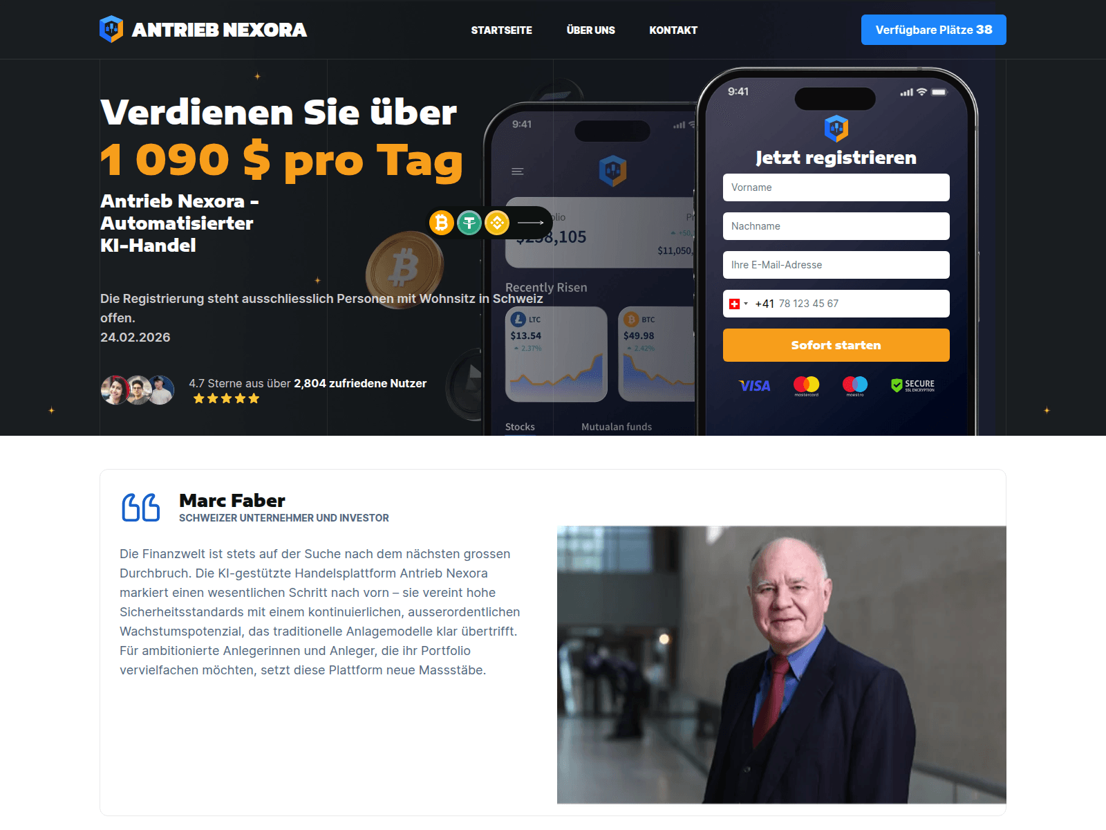 Screenshot of antrieb-nexora.com