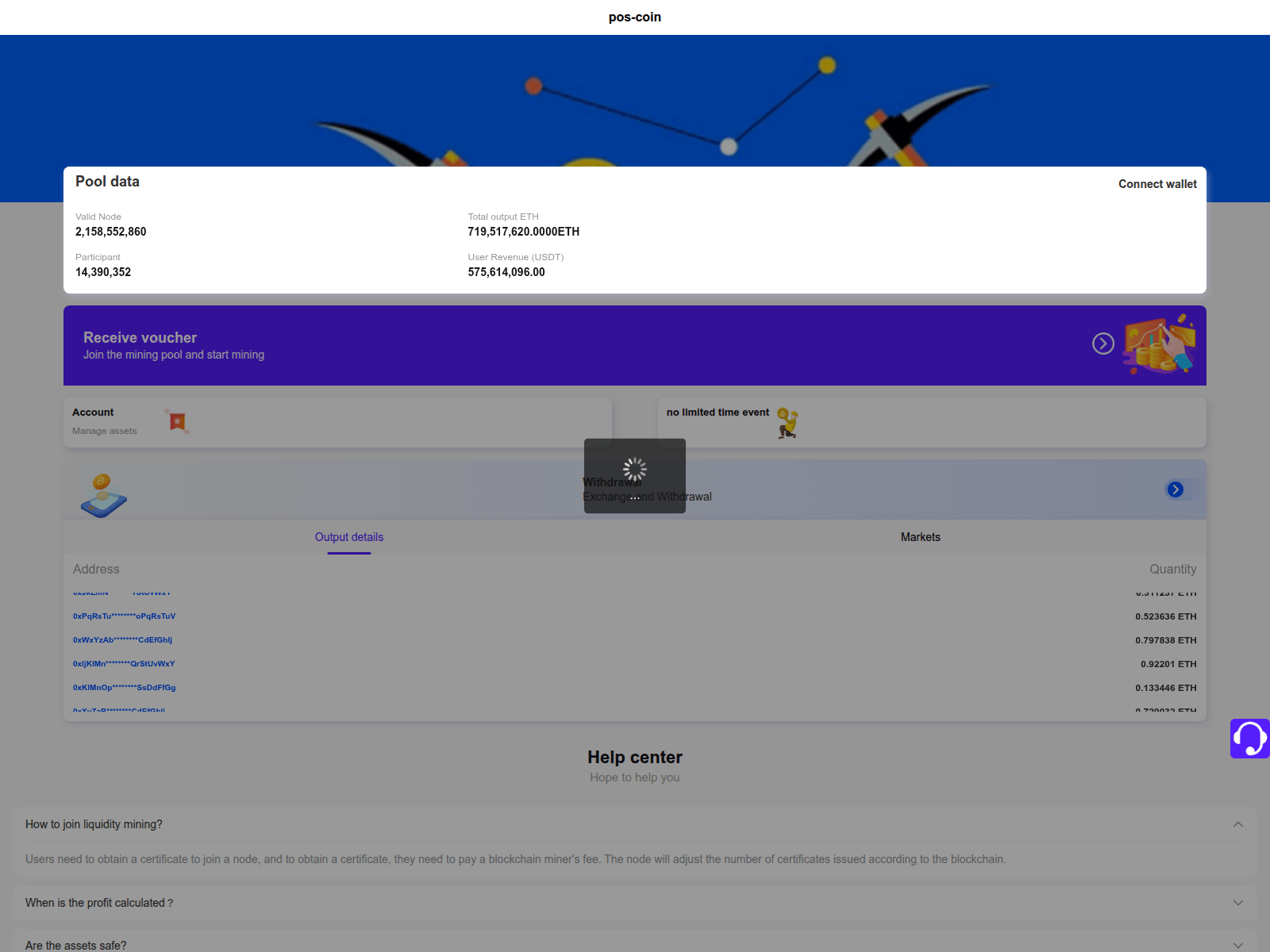 Screenshot of ethereum-onchainminingdlt.net