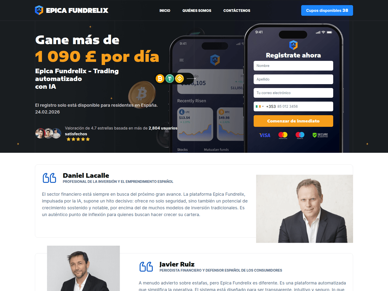 Screenshot of epica-fundrelix.com