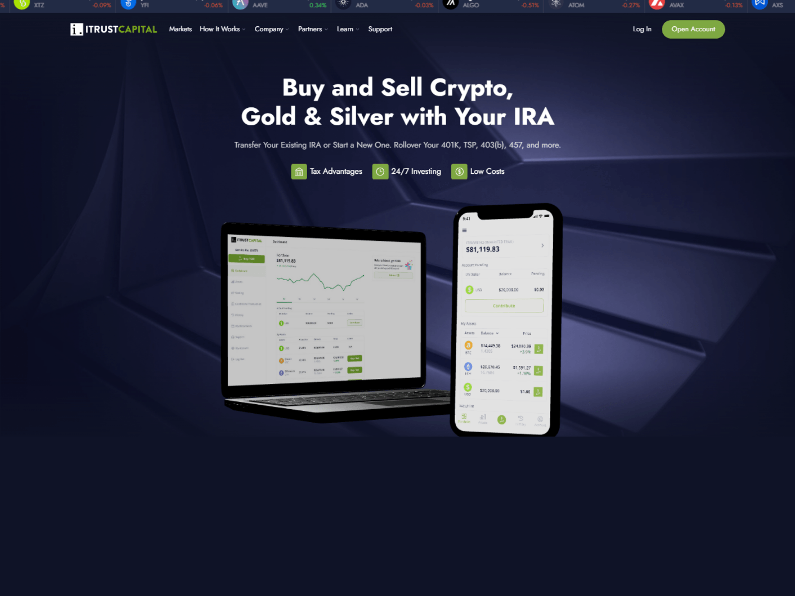 Screenshot of itrusxctcapitllogin.webflow.io