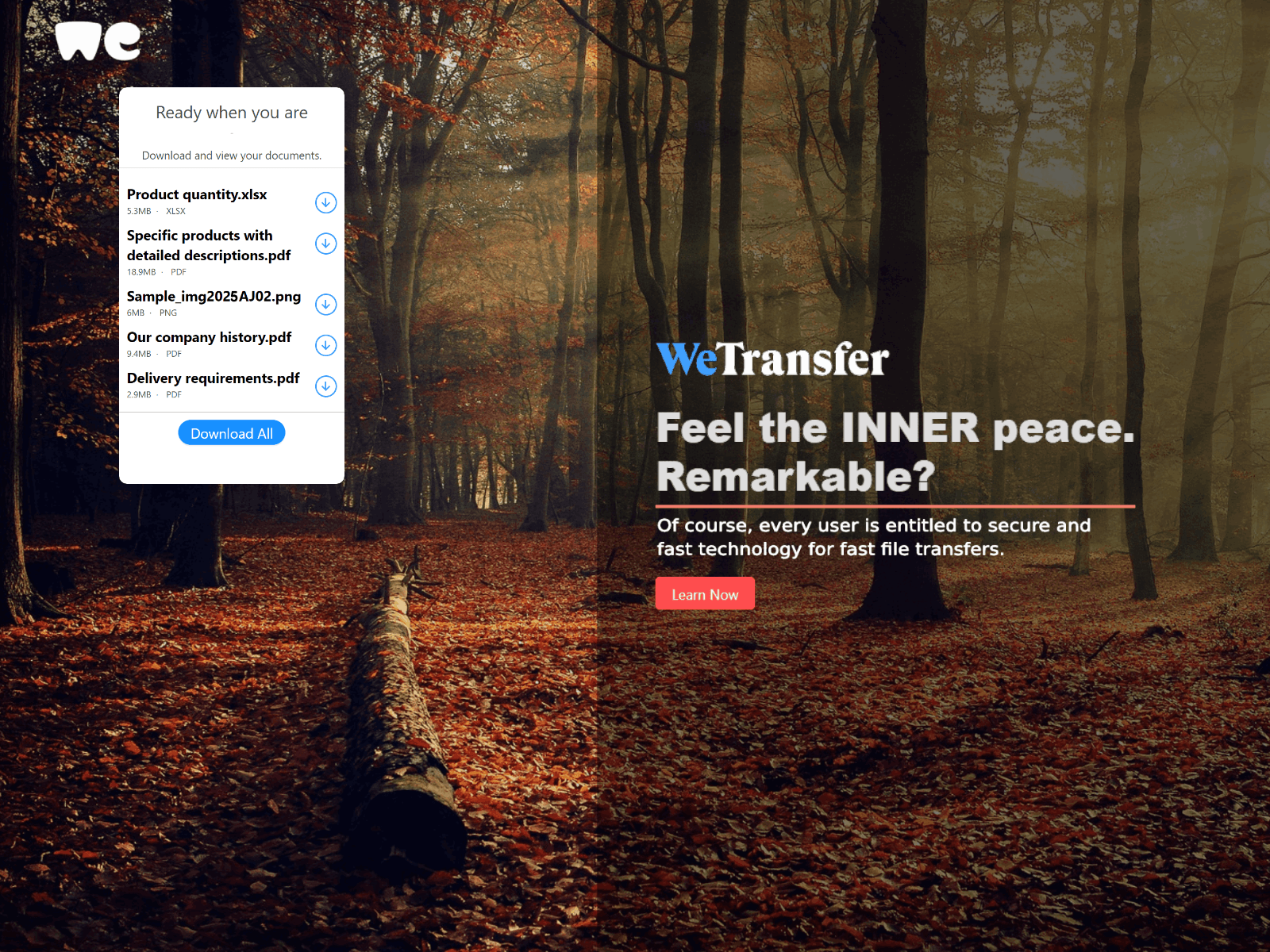 Screenshot of wetransfer-pages-dev.netlify.app