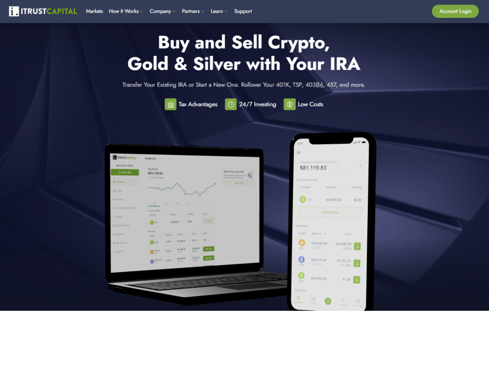 Screenshot of itrhustcapietallogin.webflow.io