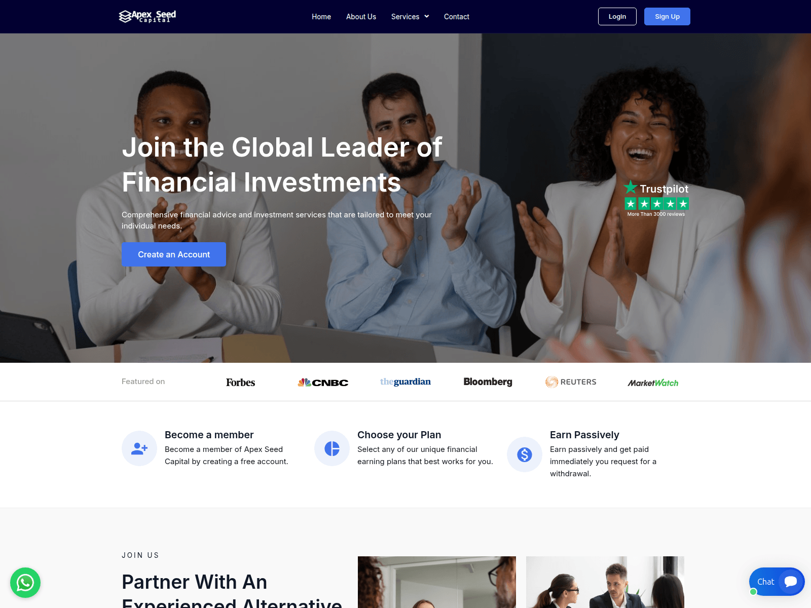Screenshot of apexseedcapital.com