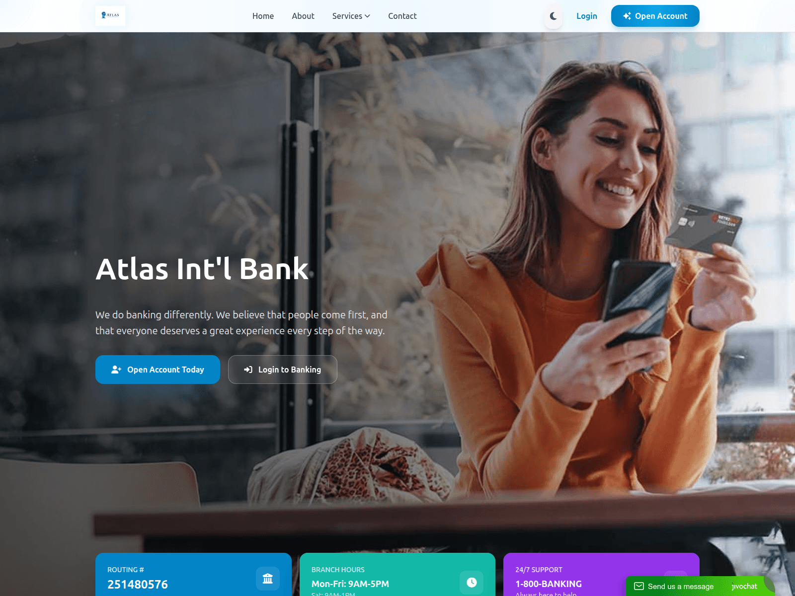 Screenshot of atlasintlbank.com