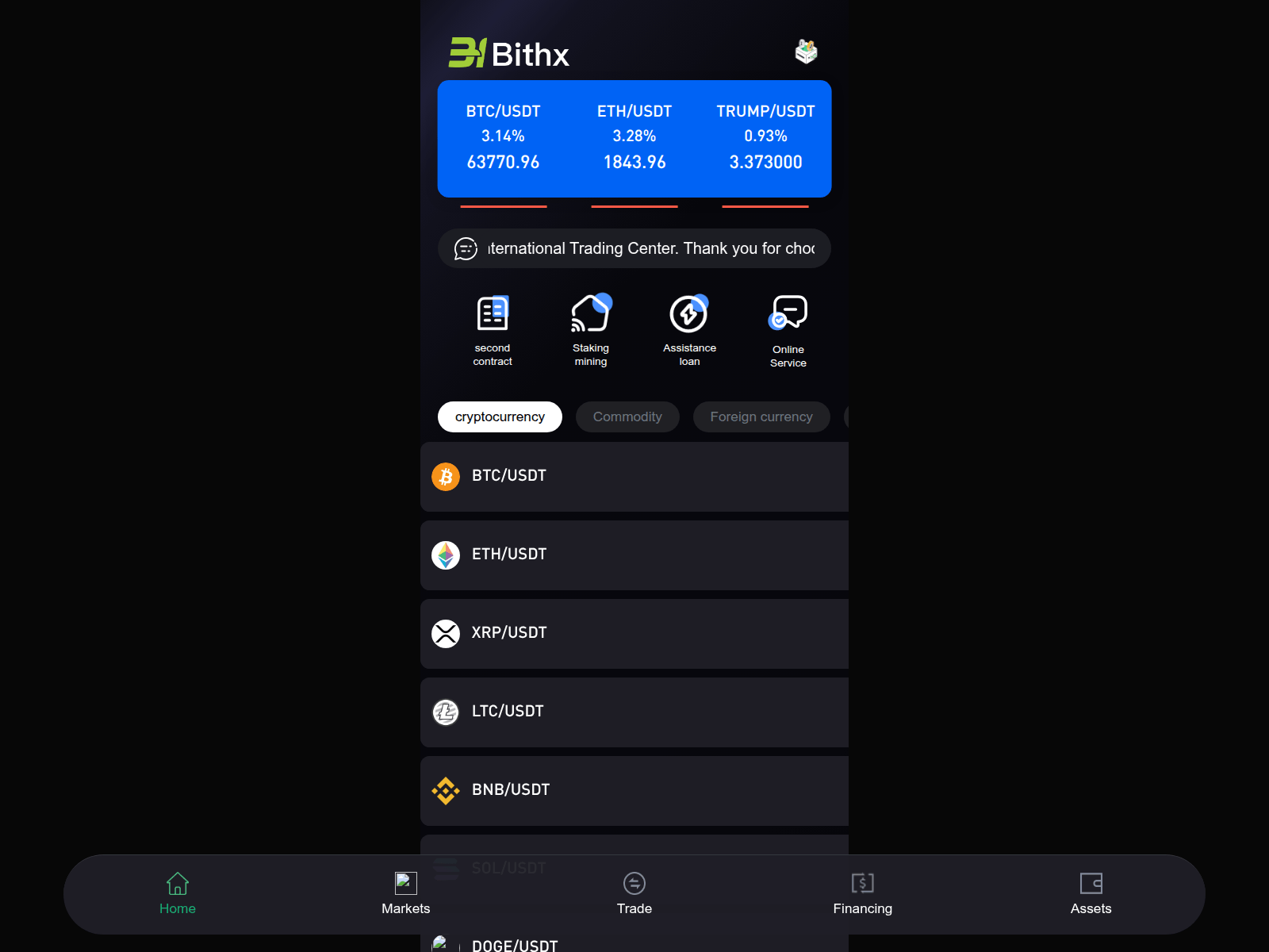 Screenshot of h5.bithxx.com