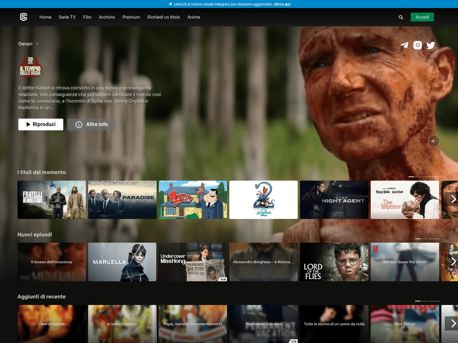 Screenshot of streaming-community.vision