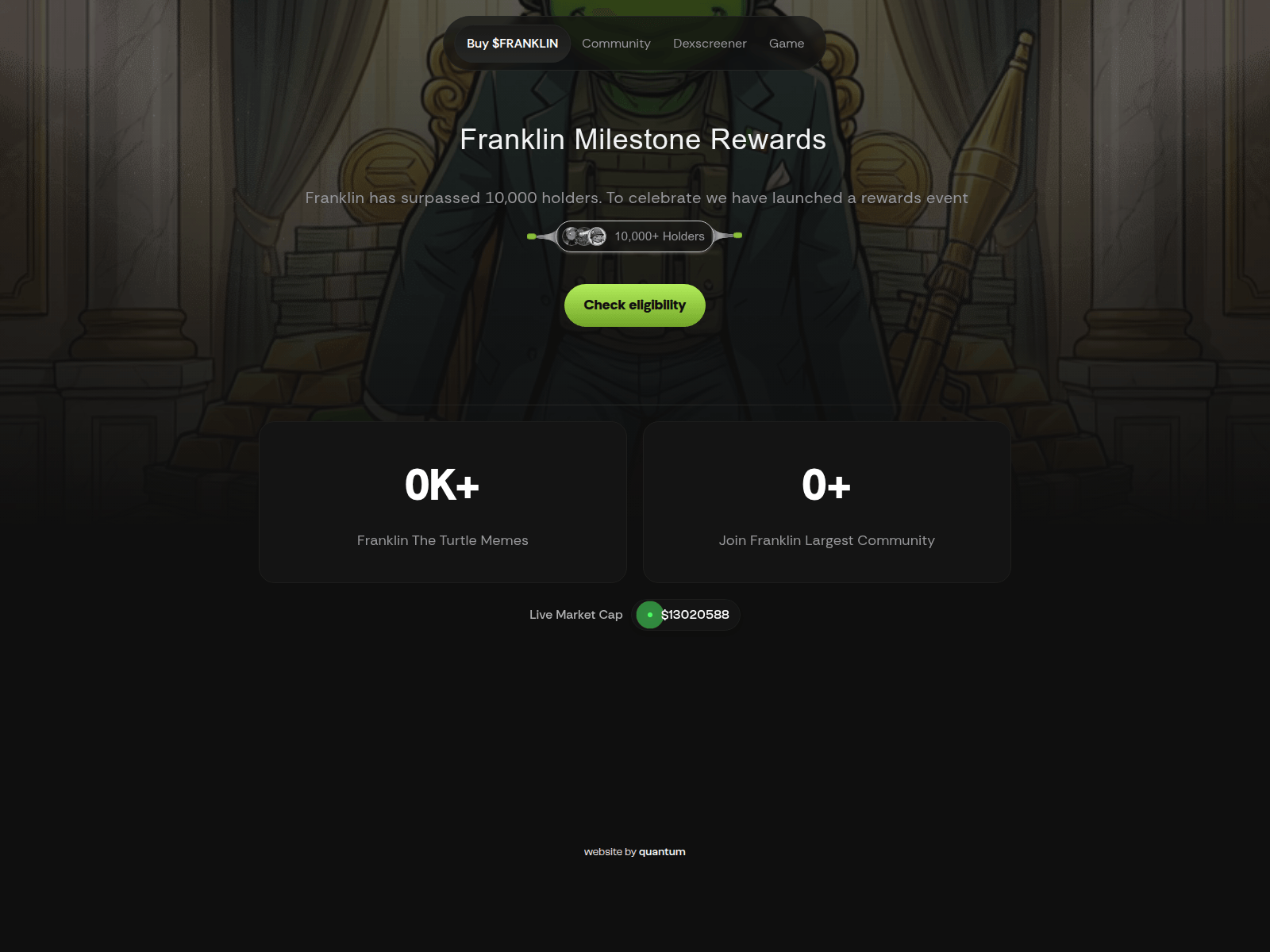 Screenshot of register-franklinturtle.xyz