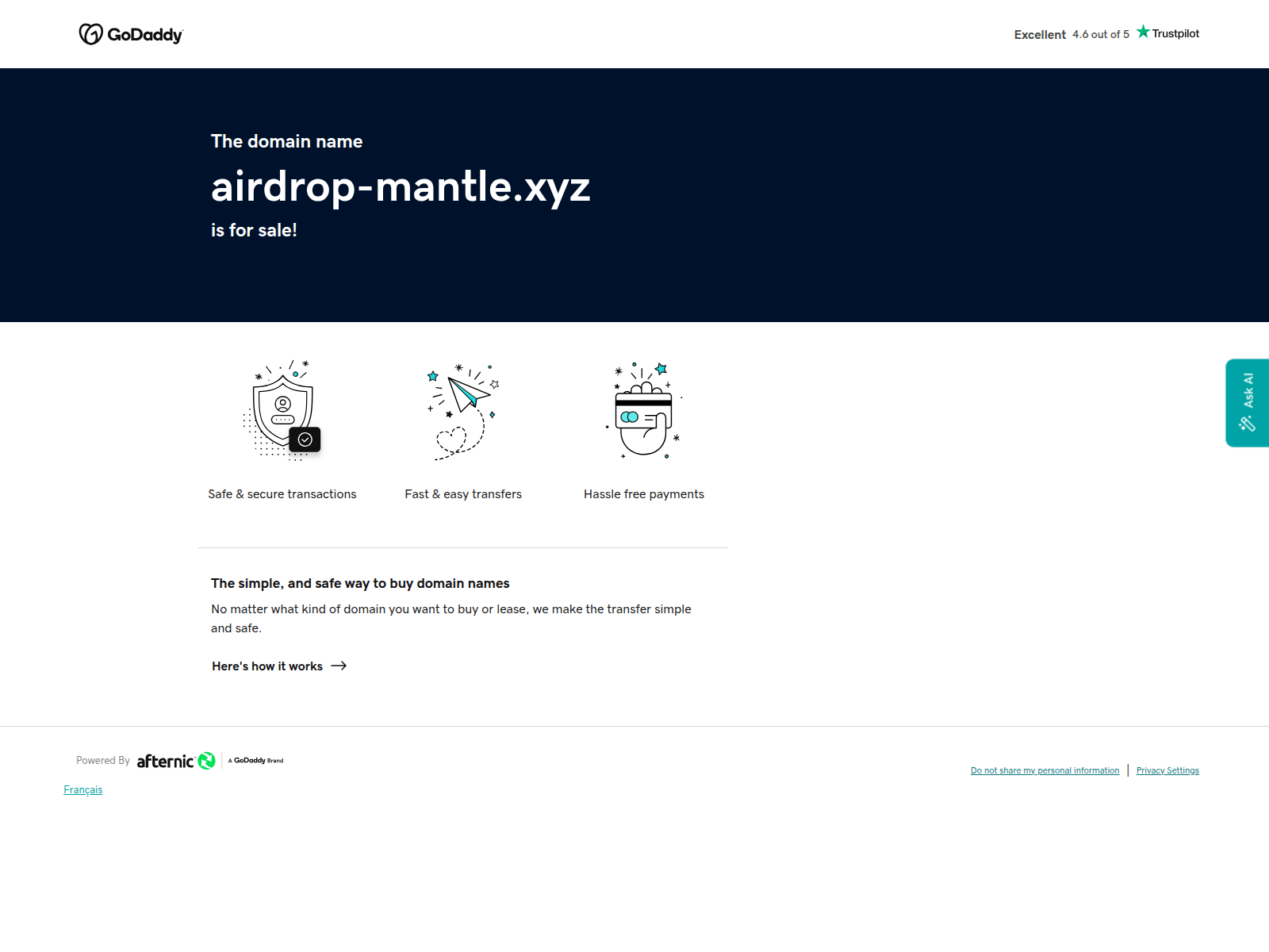 Screenshot of airdrop-mantle.xyz