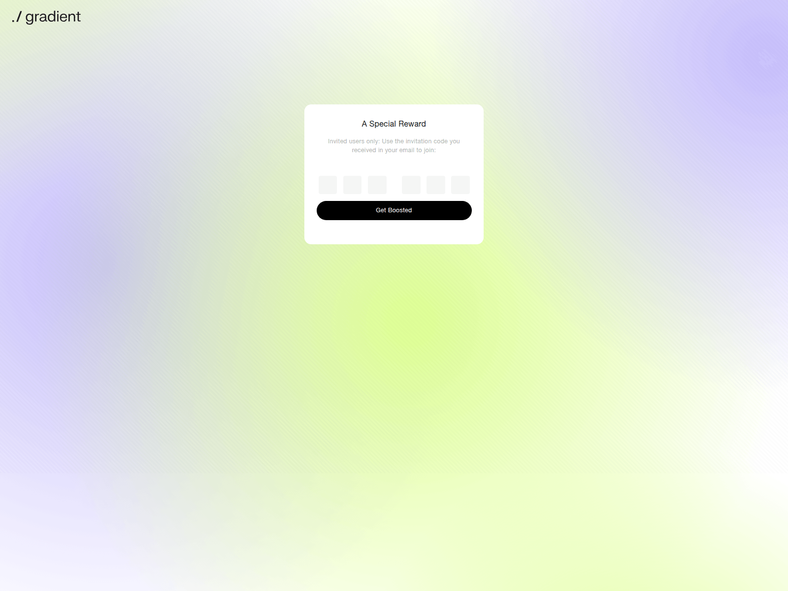 Screenshot of claim.graident.network