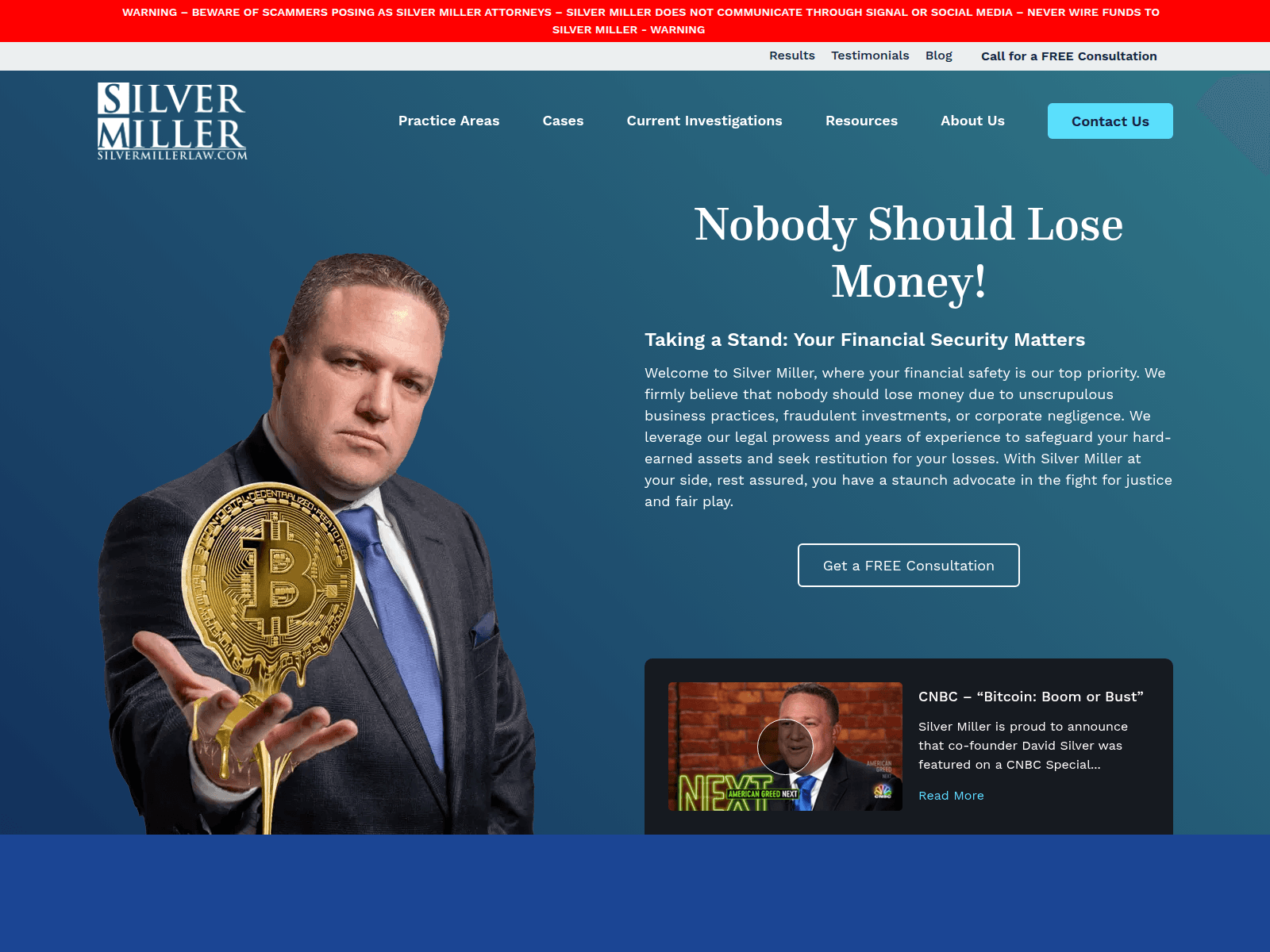 Screenshot of silvermillerlavv.com