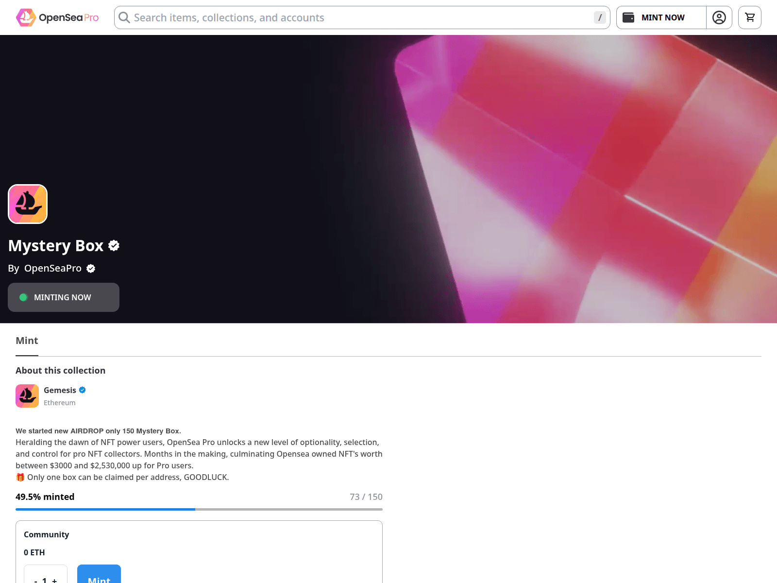 Screenshot of opensea-nftboxin.xyz