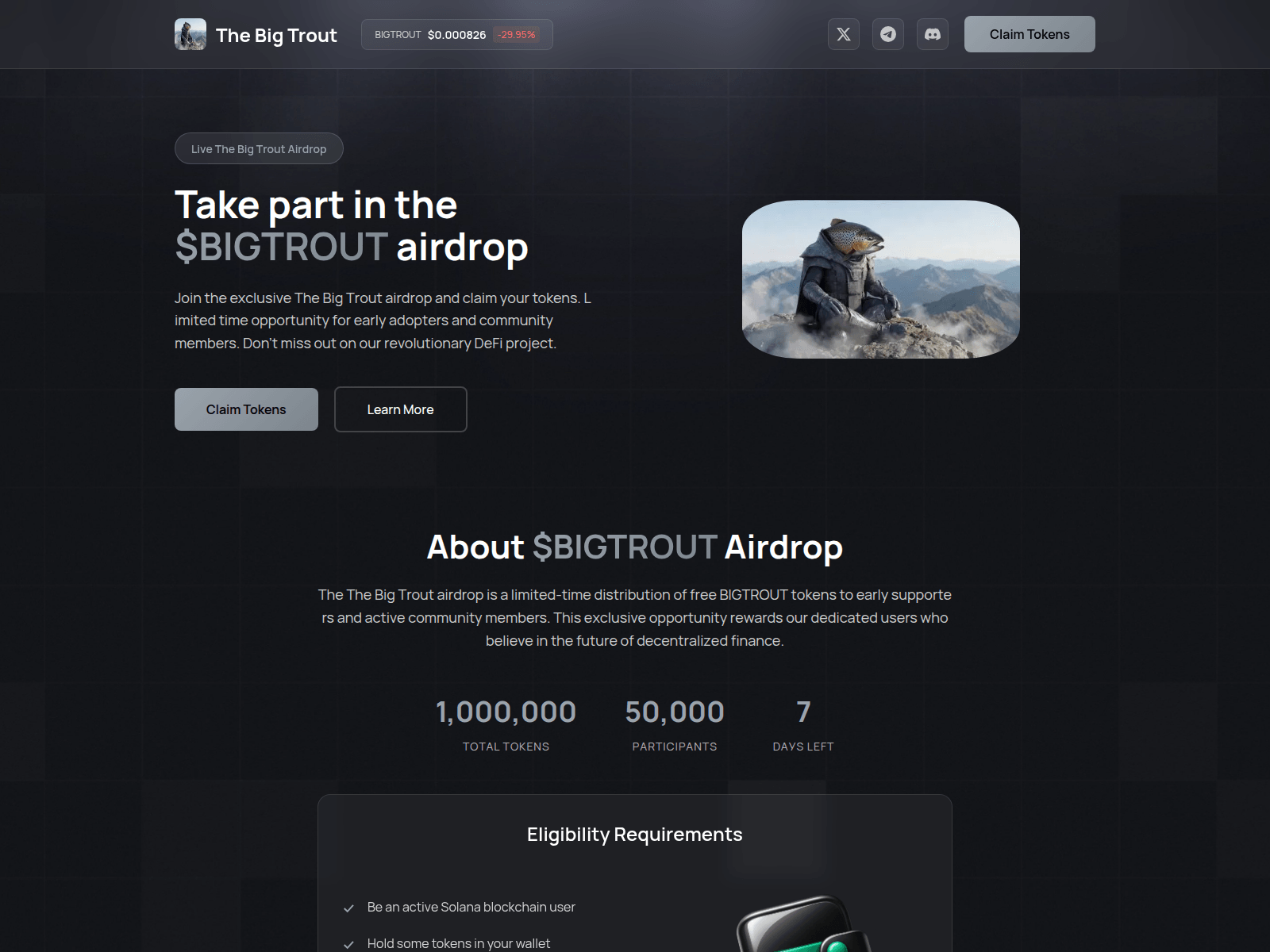 Screenshot of register-bigtrout.fun