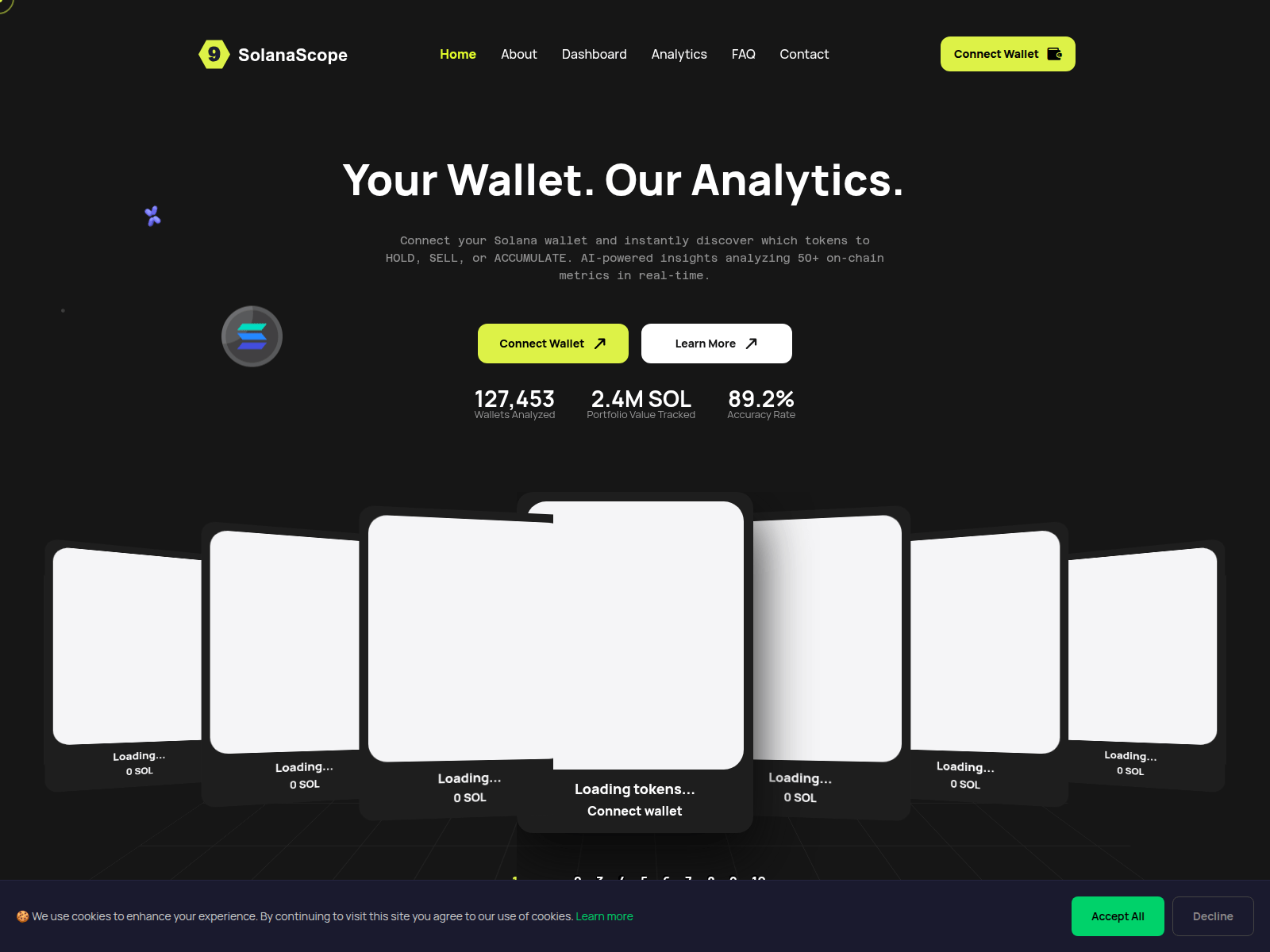 Screenshot of scopesolana9.live