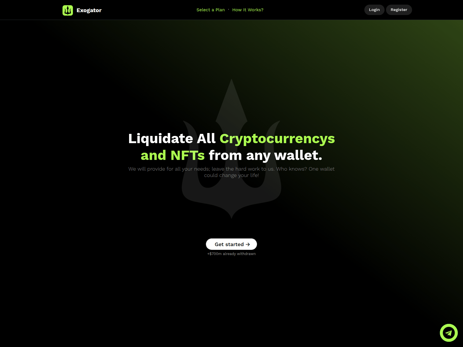 Screenshot of exogator.com