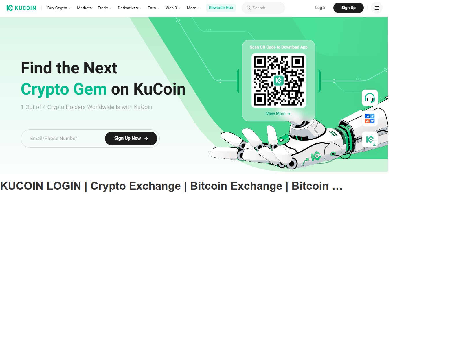 Screenshot of kucsucoinslogins.webflow.io