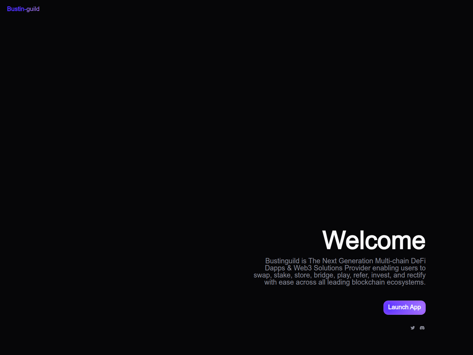 Screenshot of app.bustinguild.com