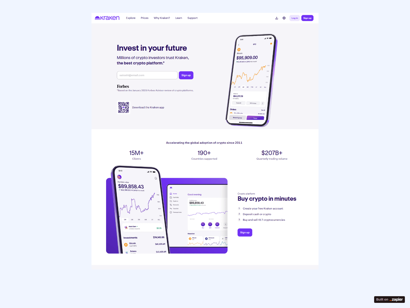 Screenshot of domain-krake-support.zapier.app