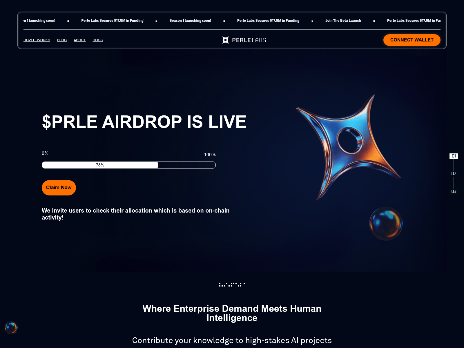 Screenshot of claim-perle.com