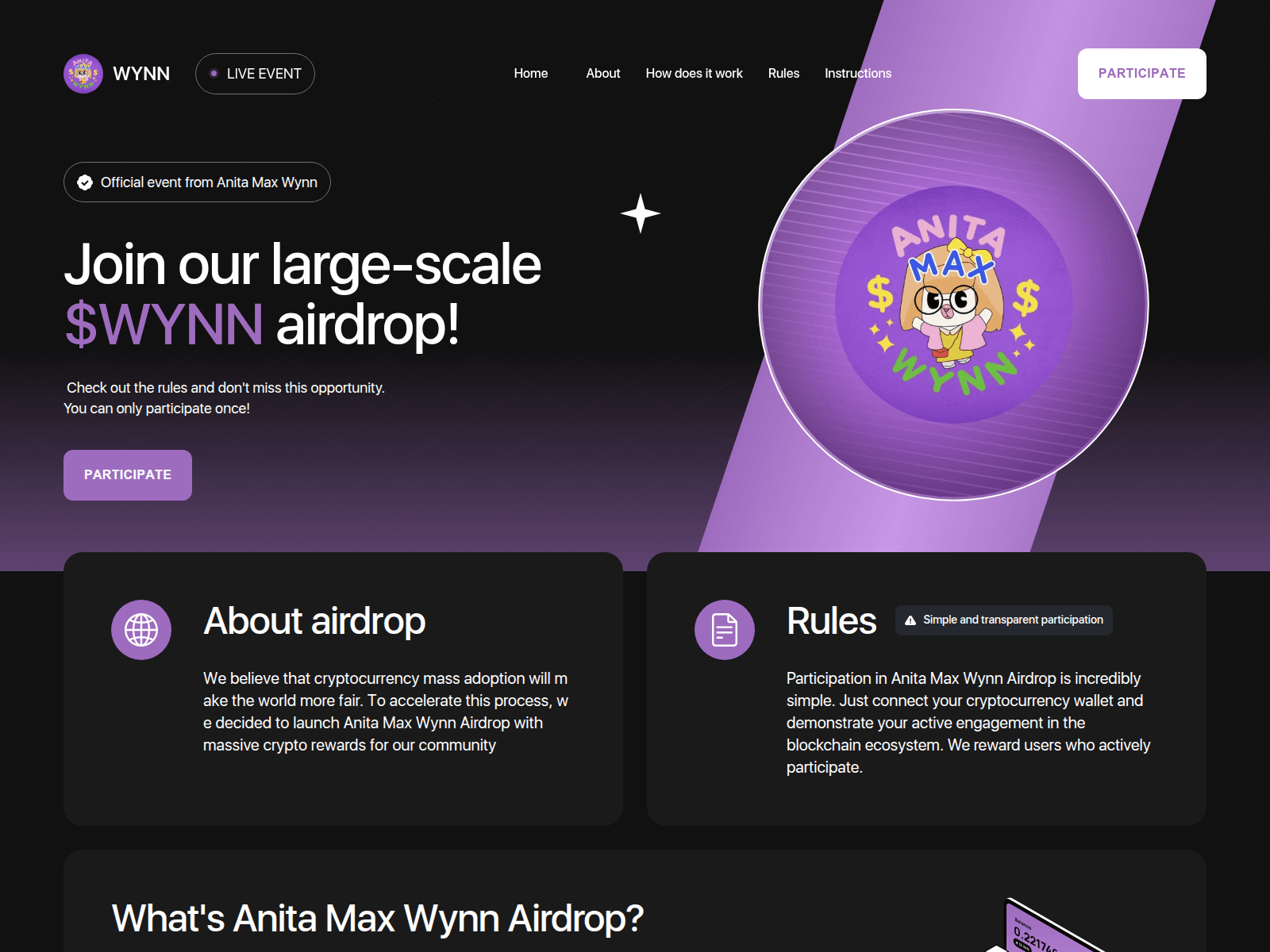 Screenshot of anitamaxwynn.app