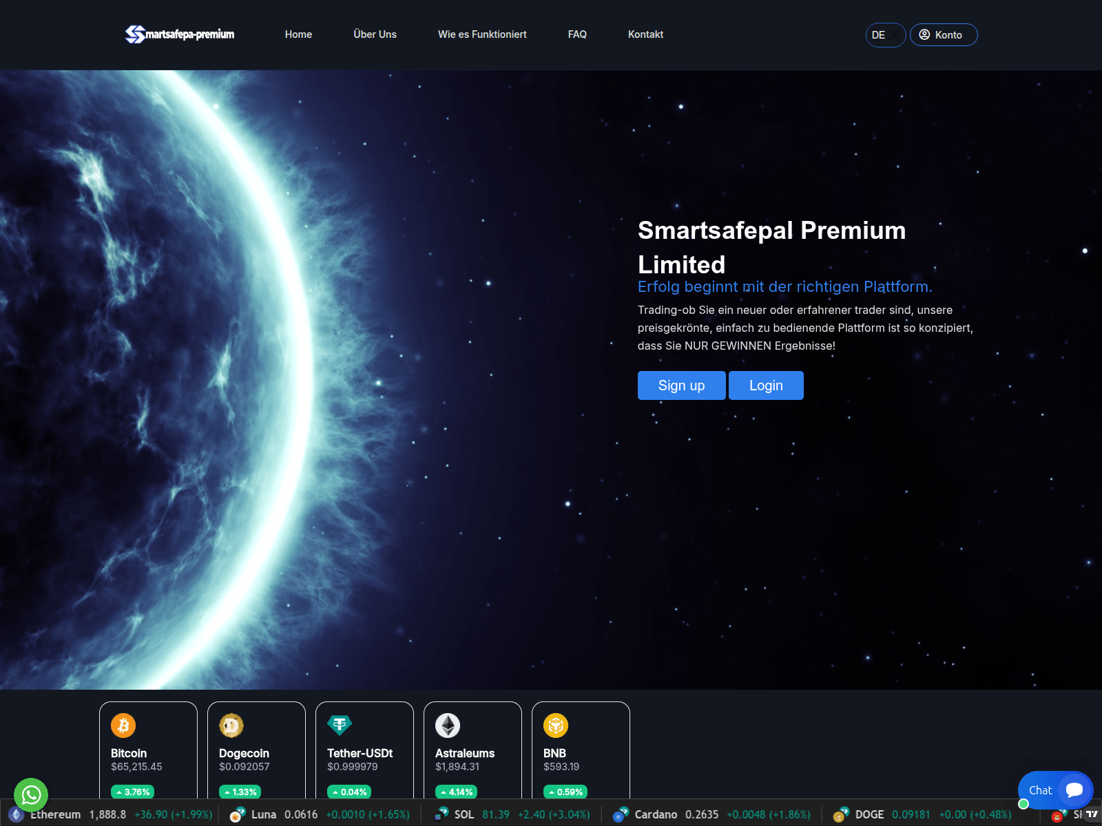 Forensic screenshot of smartsafepal-premium.com