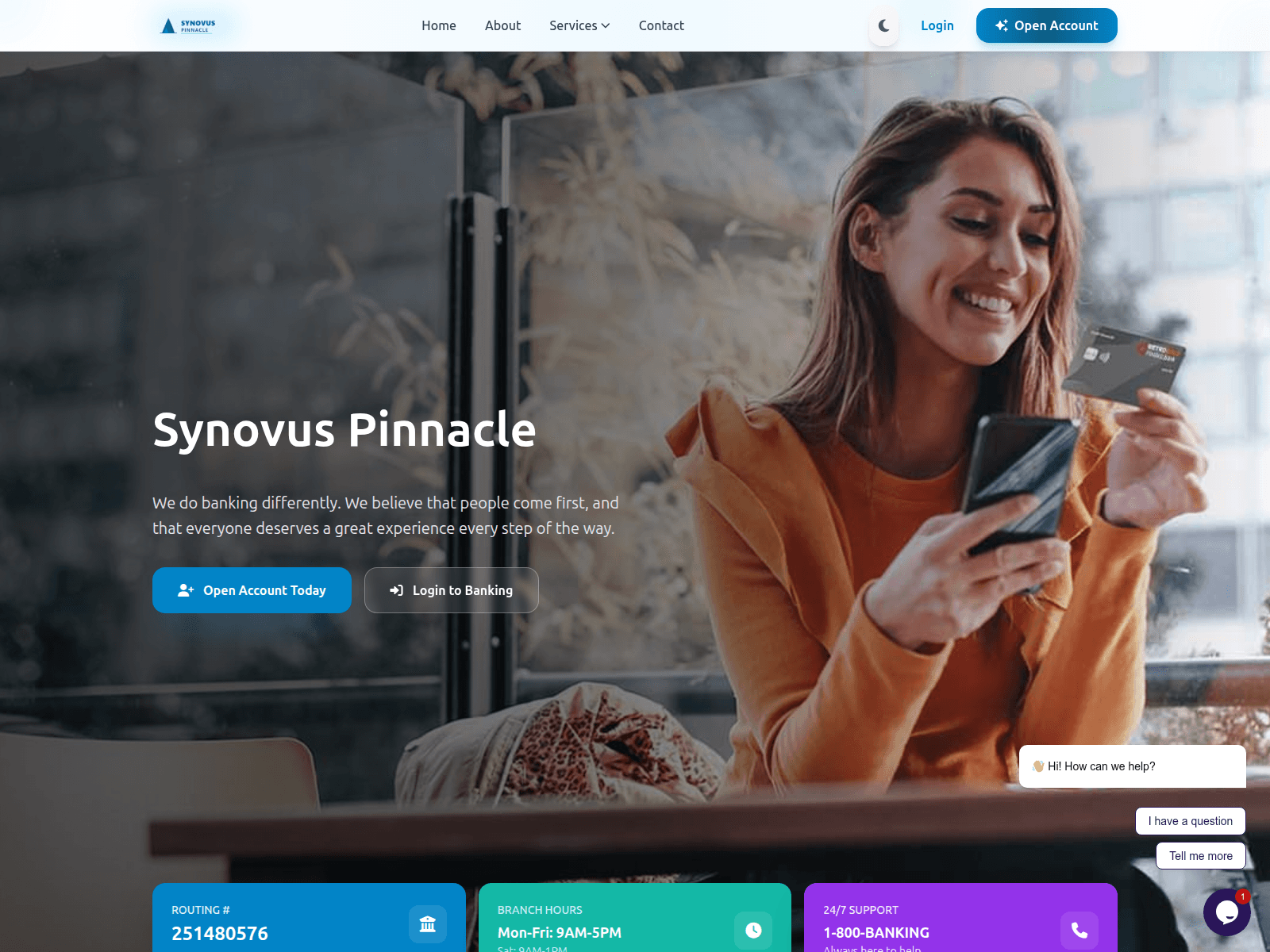 Screenshot of synovuspinnacle.com