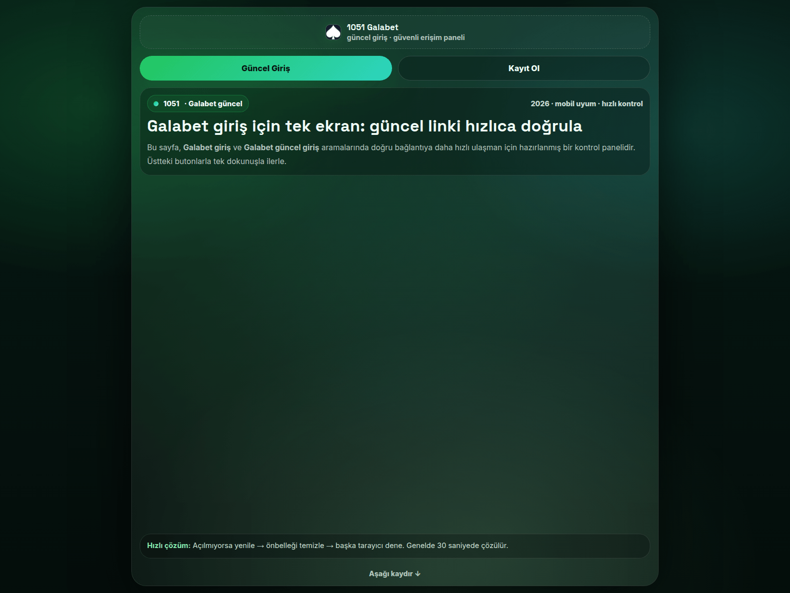 Screenshot of giris.galabet1051resmilink.vip