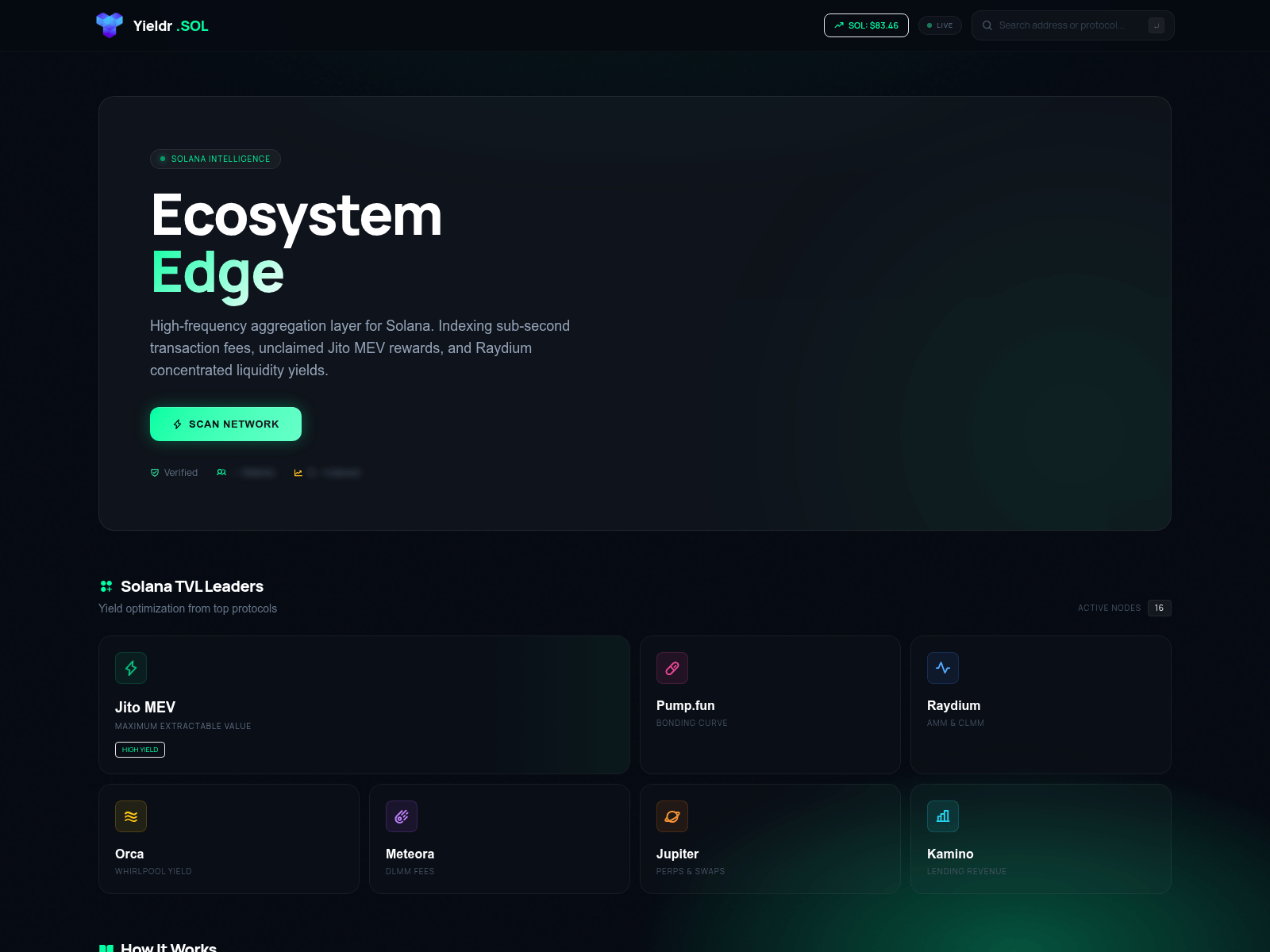 Screenshot of yieldr.pro
