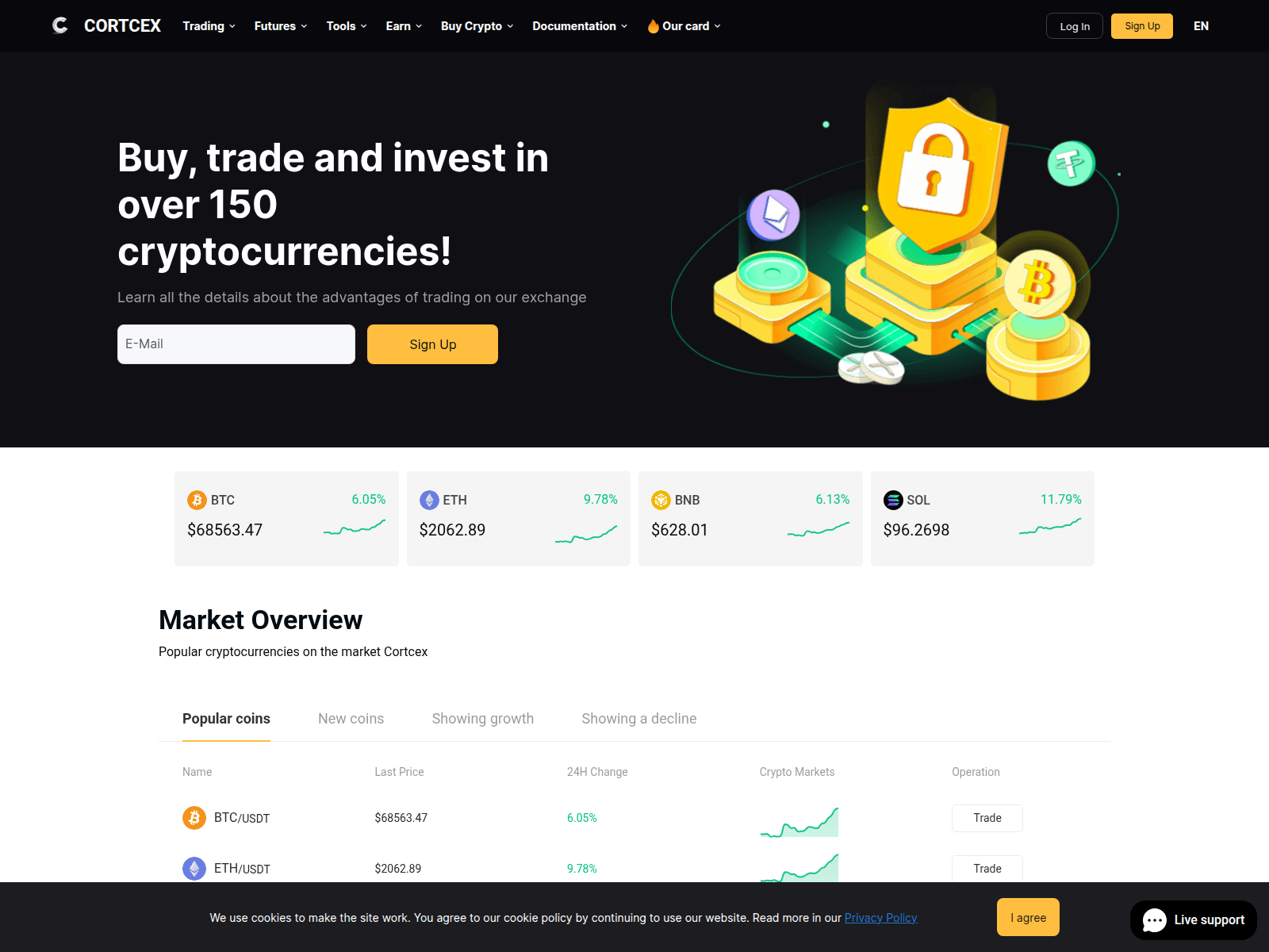 Screenshot of cortcex.com