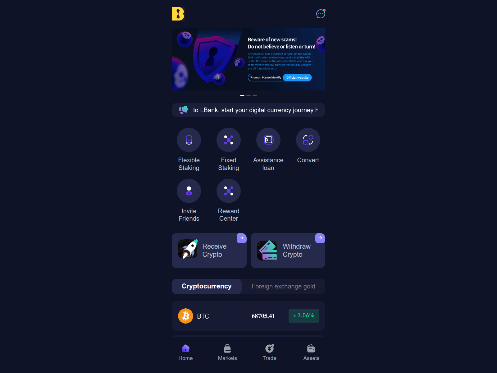 Screenshot of lbankfide.net