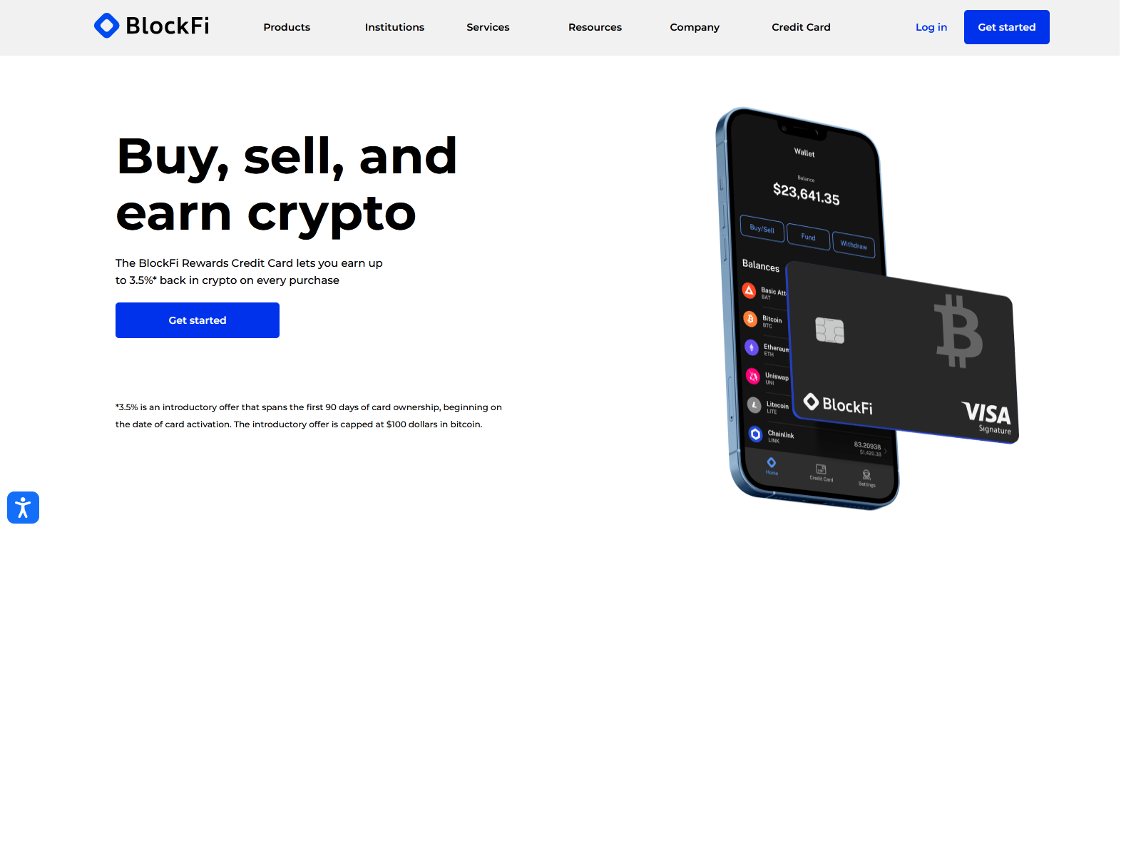 Forensic screenshot of credit-blockfi.webflow.io
