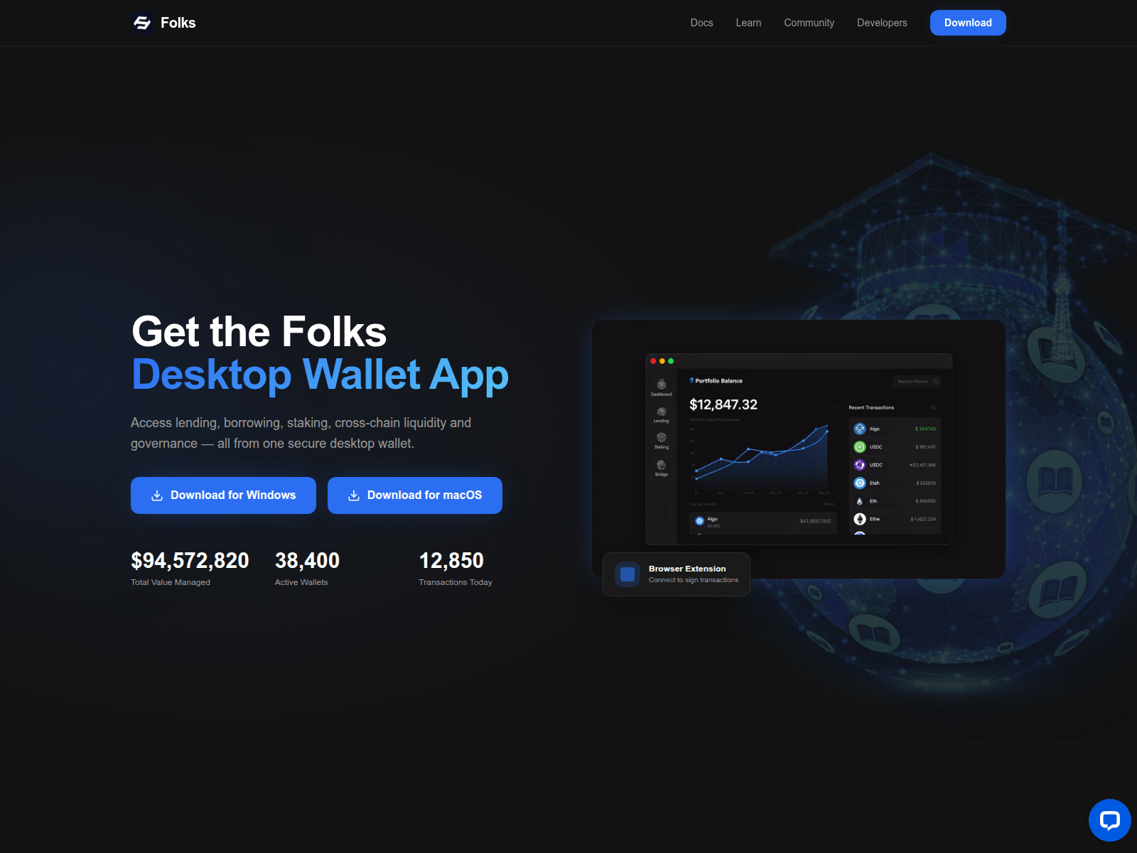 Screenshot of folksfinancedesktop.xyz