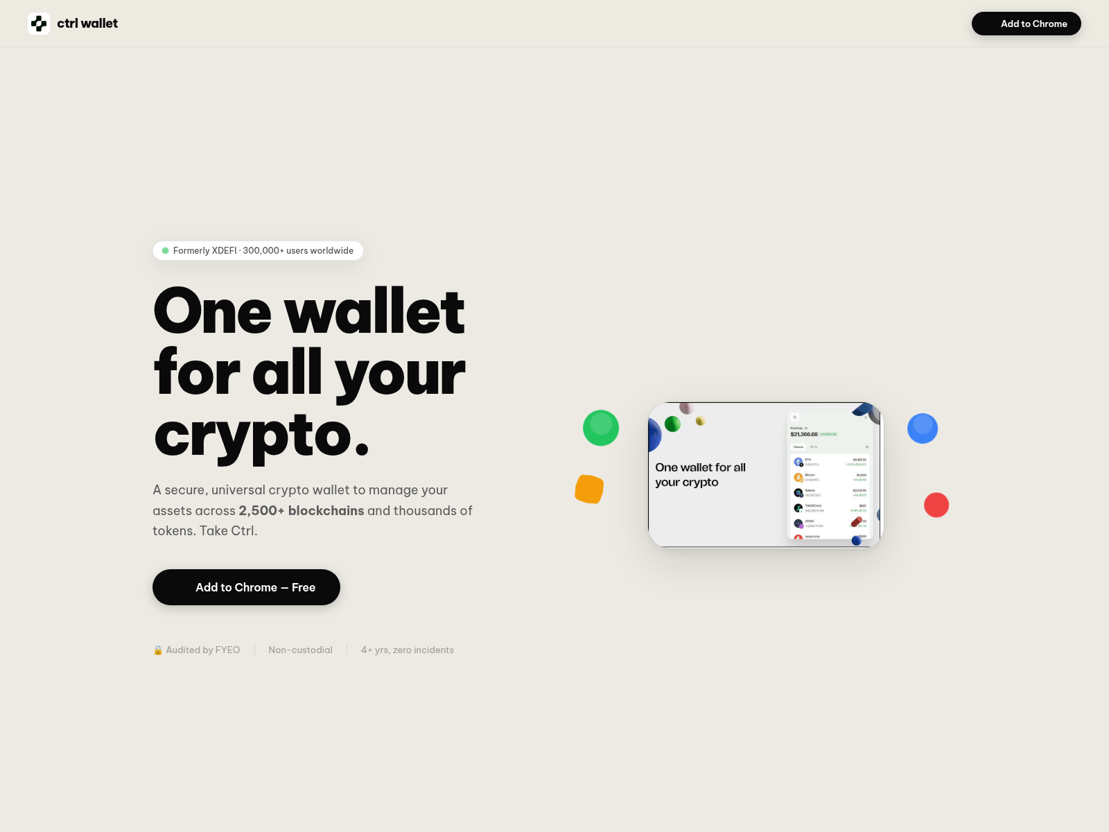 Screenshot of ctrlwallet.org