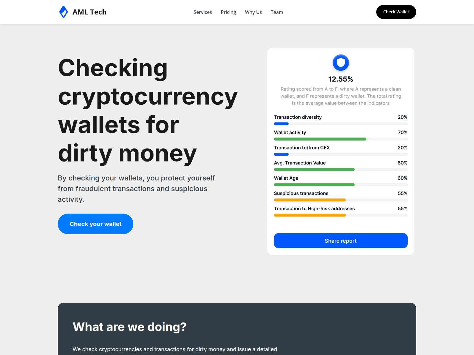 Screenshot of amltech.io