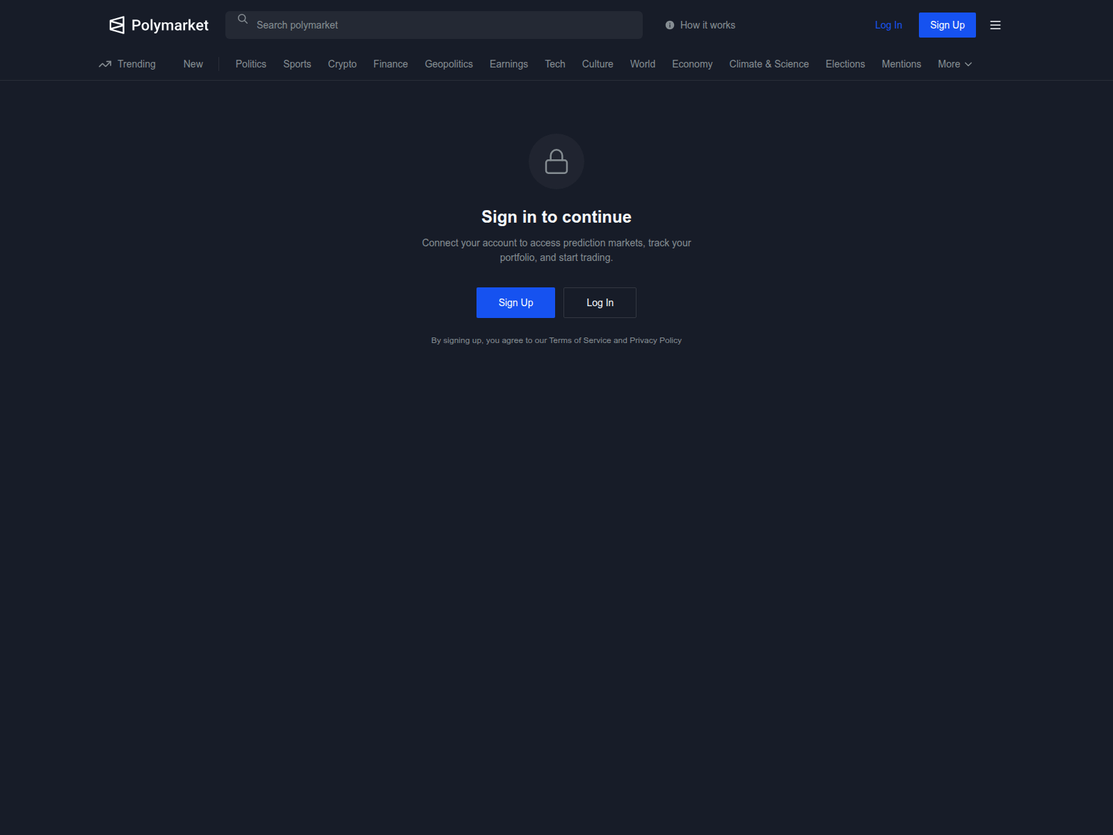 Screenshot of app-poly.market