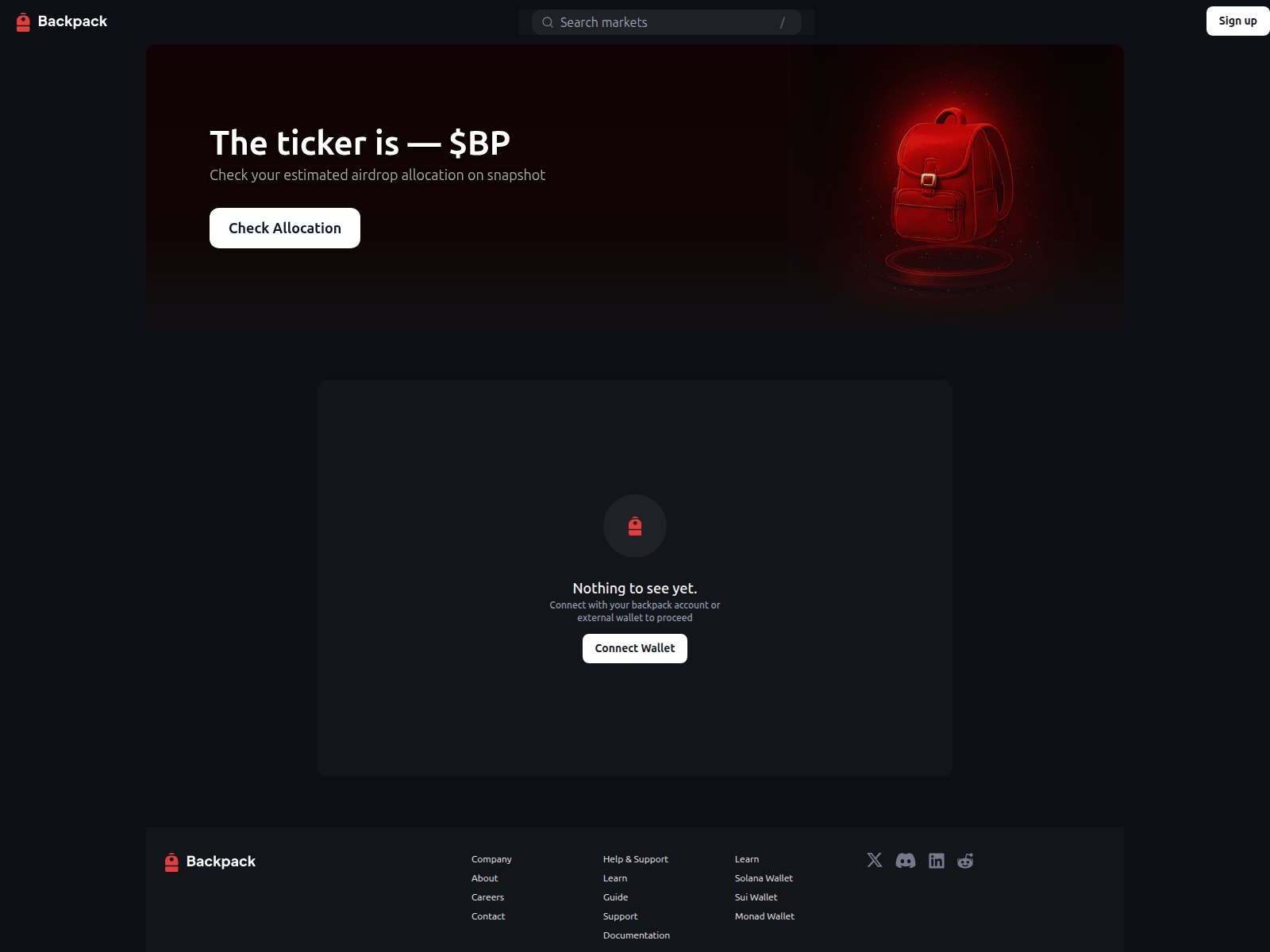 Screenshot of checker.exchange