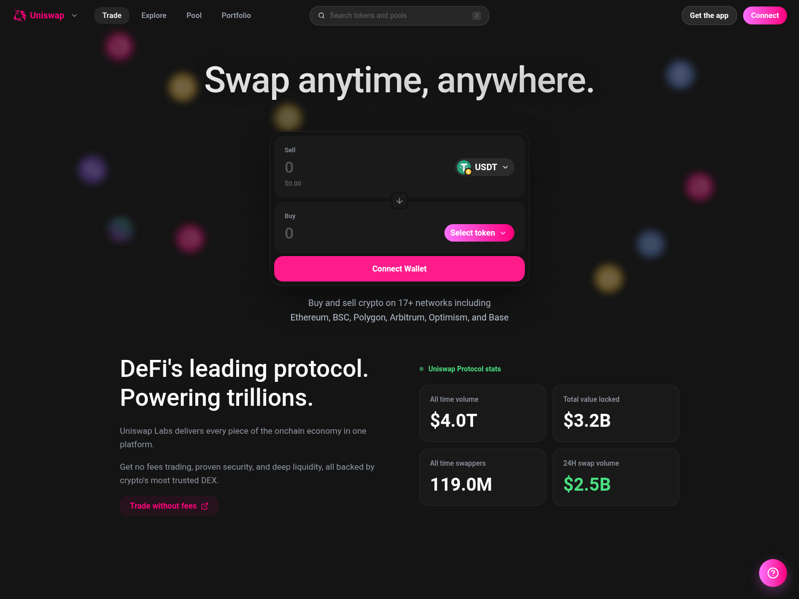 Screenshot of rebel-uniswap.surge.sh