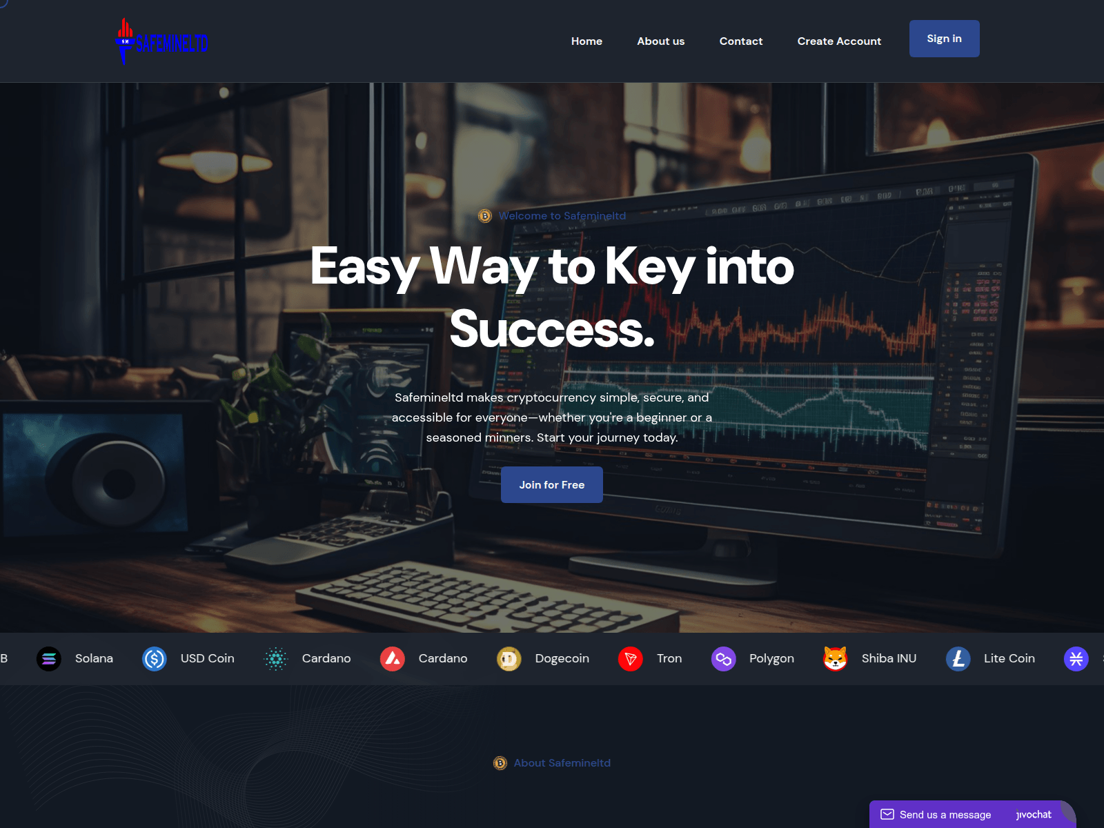 Screenshot of safemineltd.com