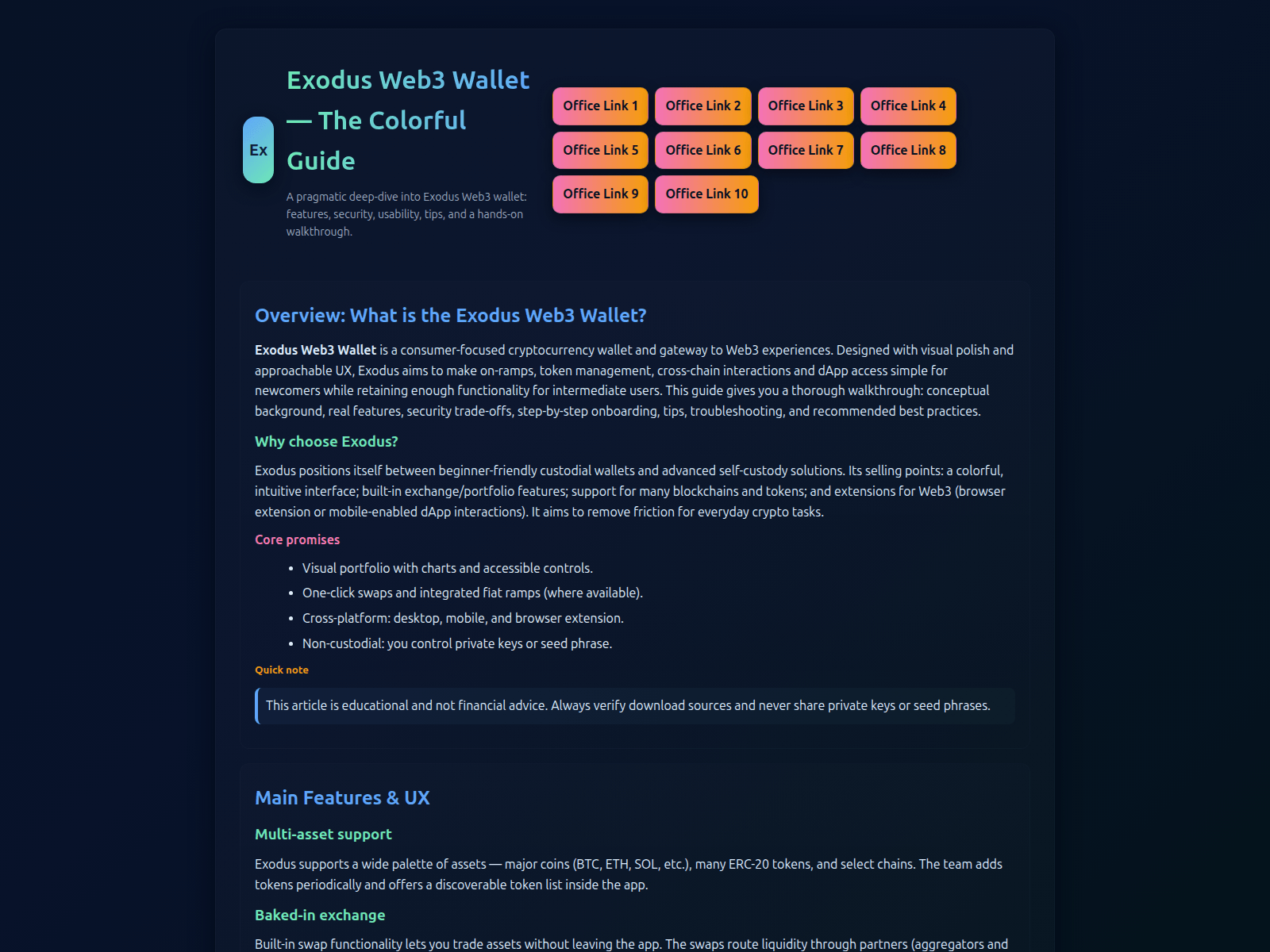 Screenshot of wlt-exodus-web3.pages.dev