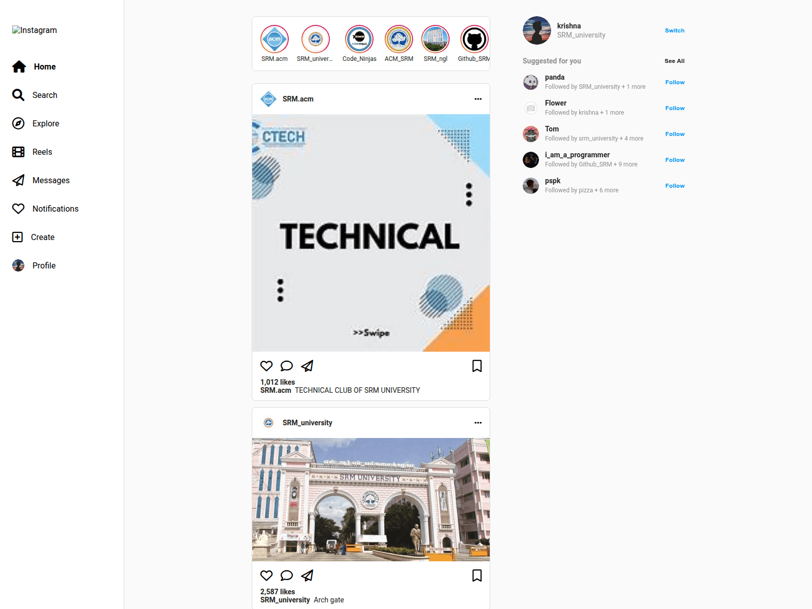 Screenshot of instagram-clone-sigma-seven.vercel.app