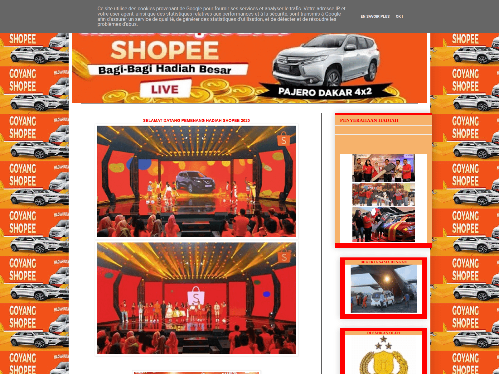 Screenshot of info-hadiah189.blogspot.com