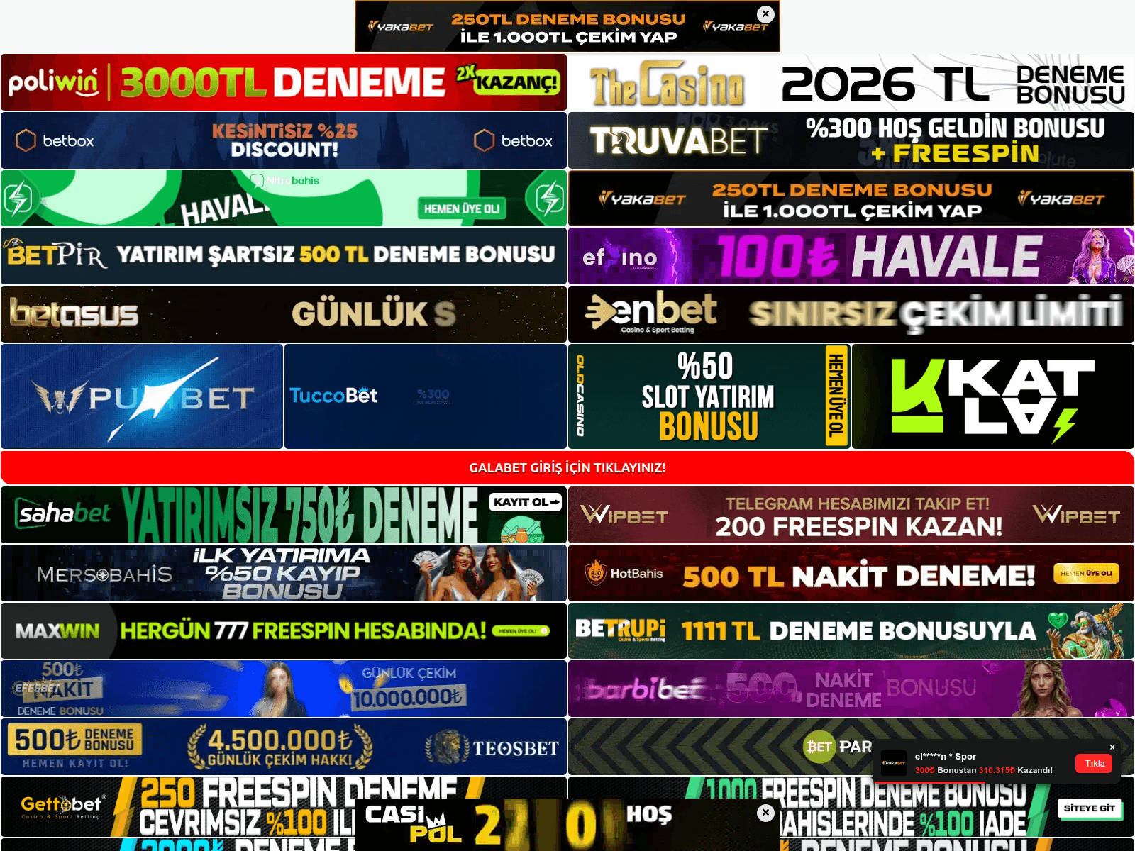 Screenshot of galabet1.com