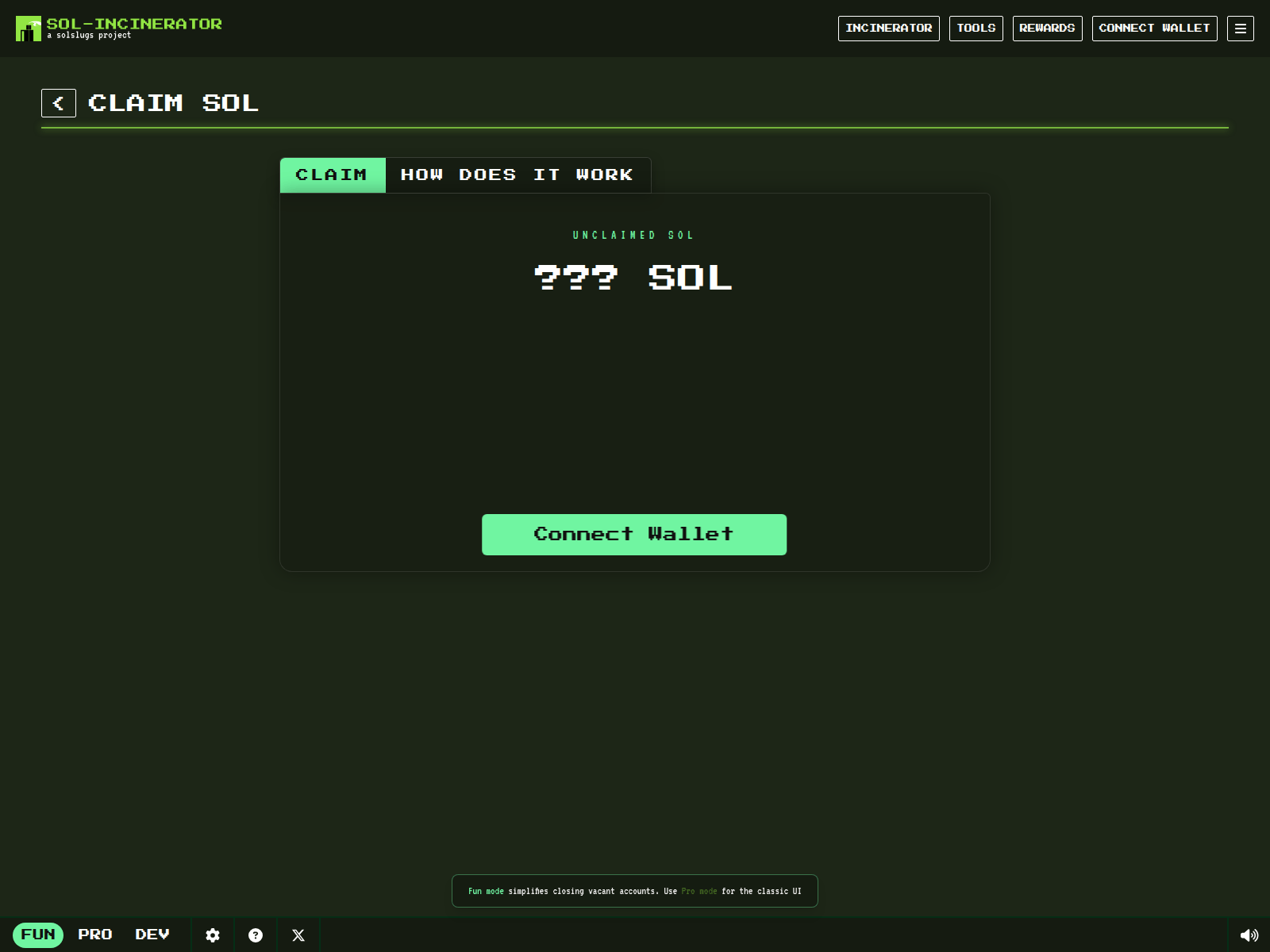Screenshot of sol-incierator.com