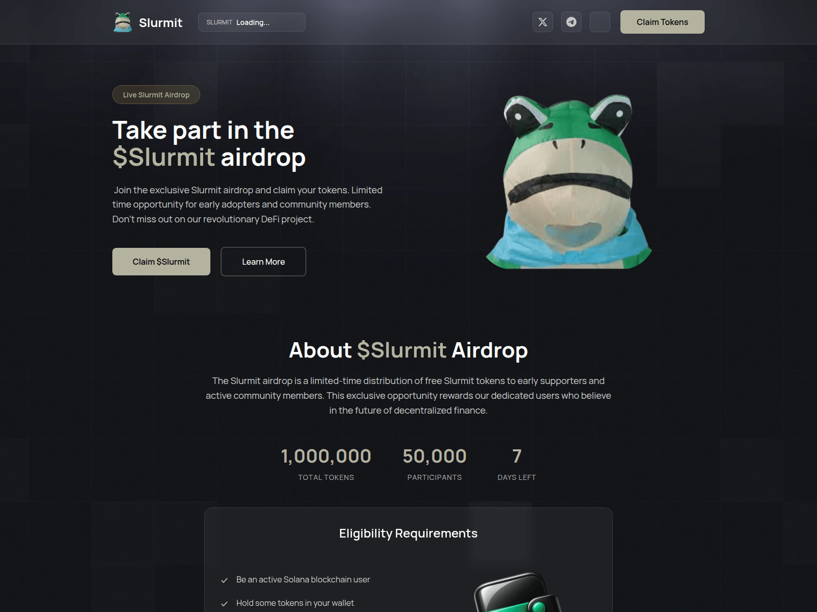 Screenshot of slurmitclaim.pages.dev