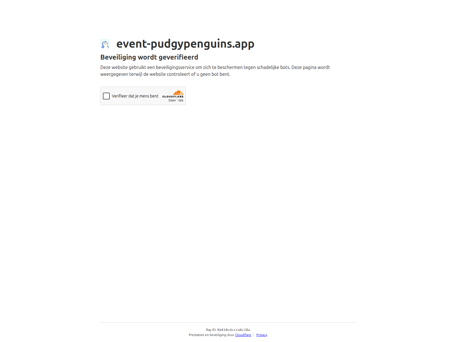 Screenshot of event-pudgypenguins.app