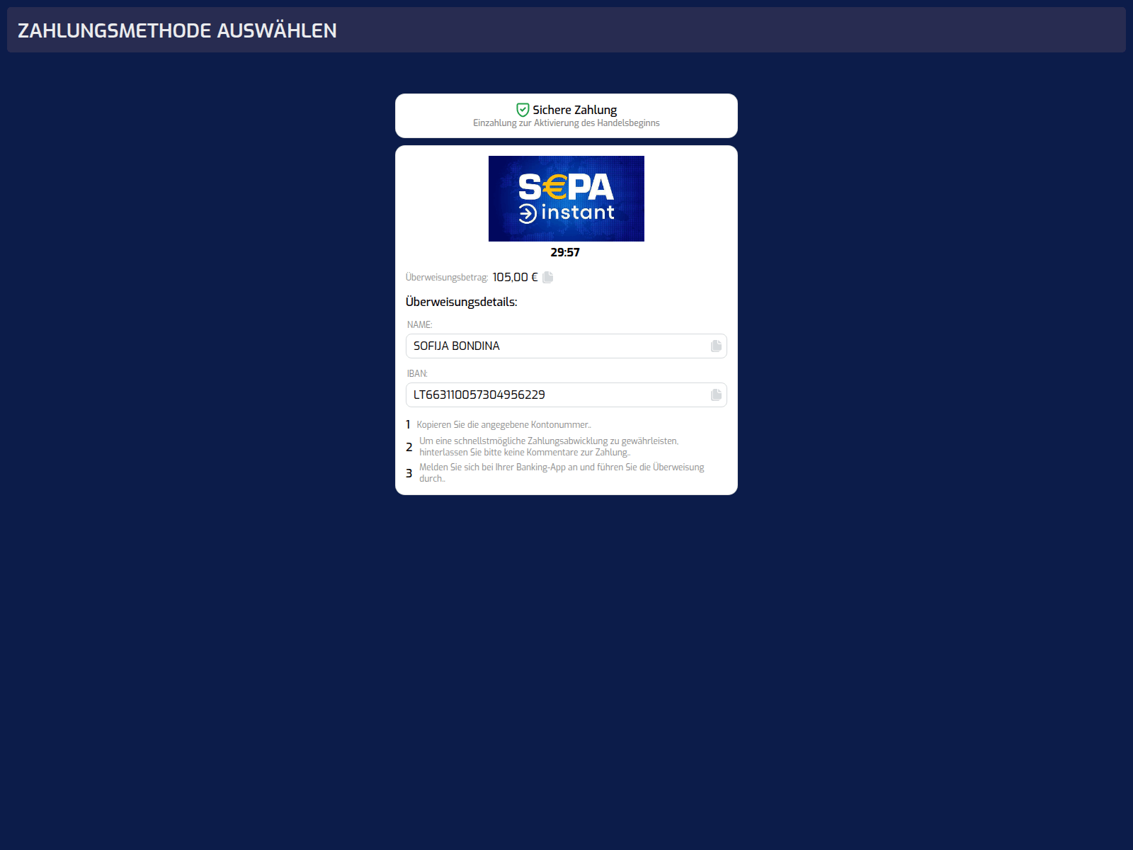 Screenshot of iqpay.cfd