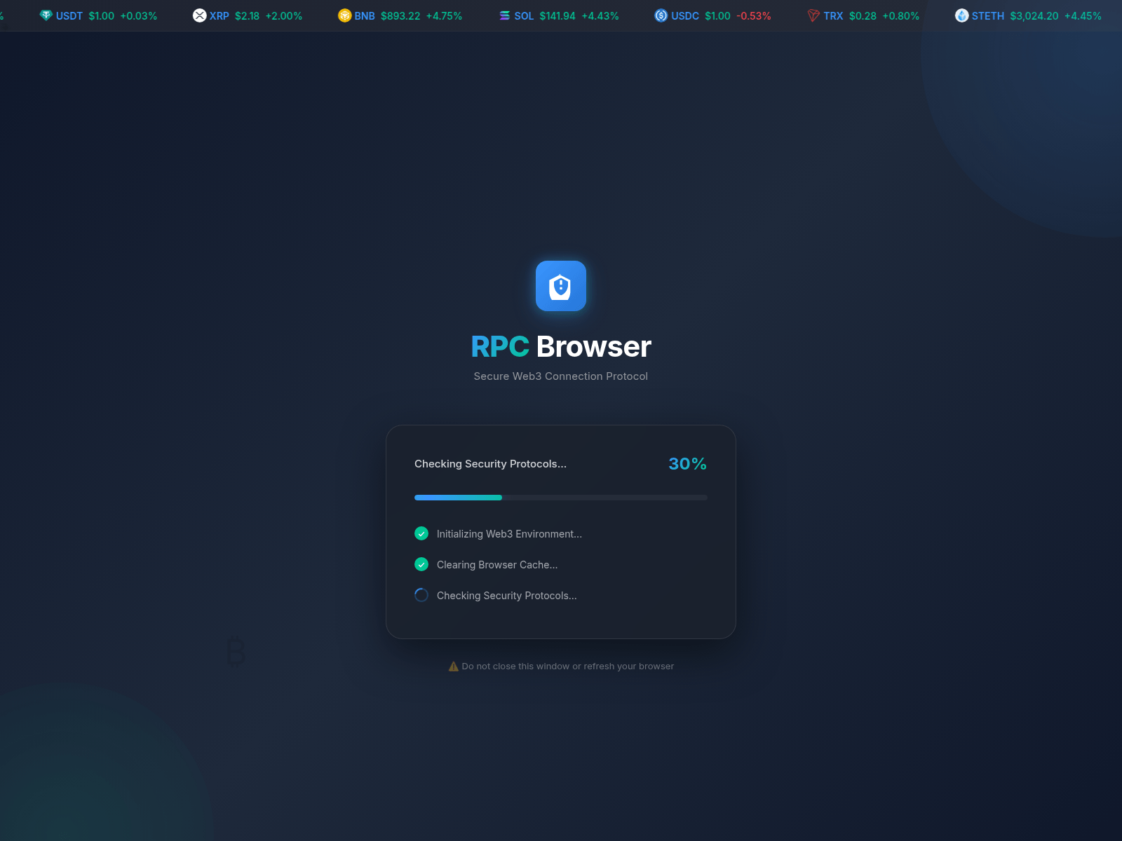 Screenshot of rpcsecurebrowser.vercel.app