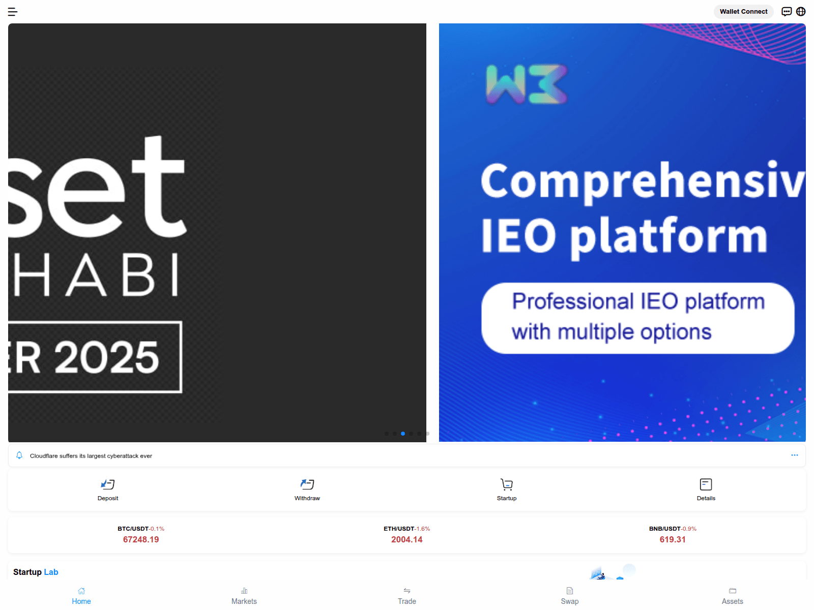 Screenshot of startup.web-3.space